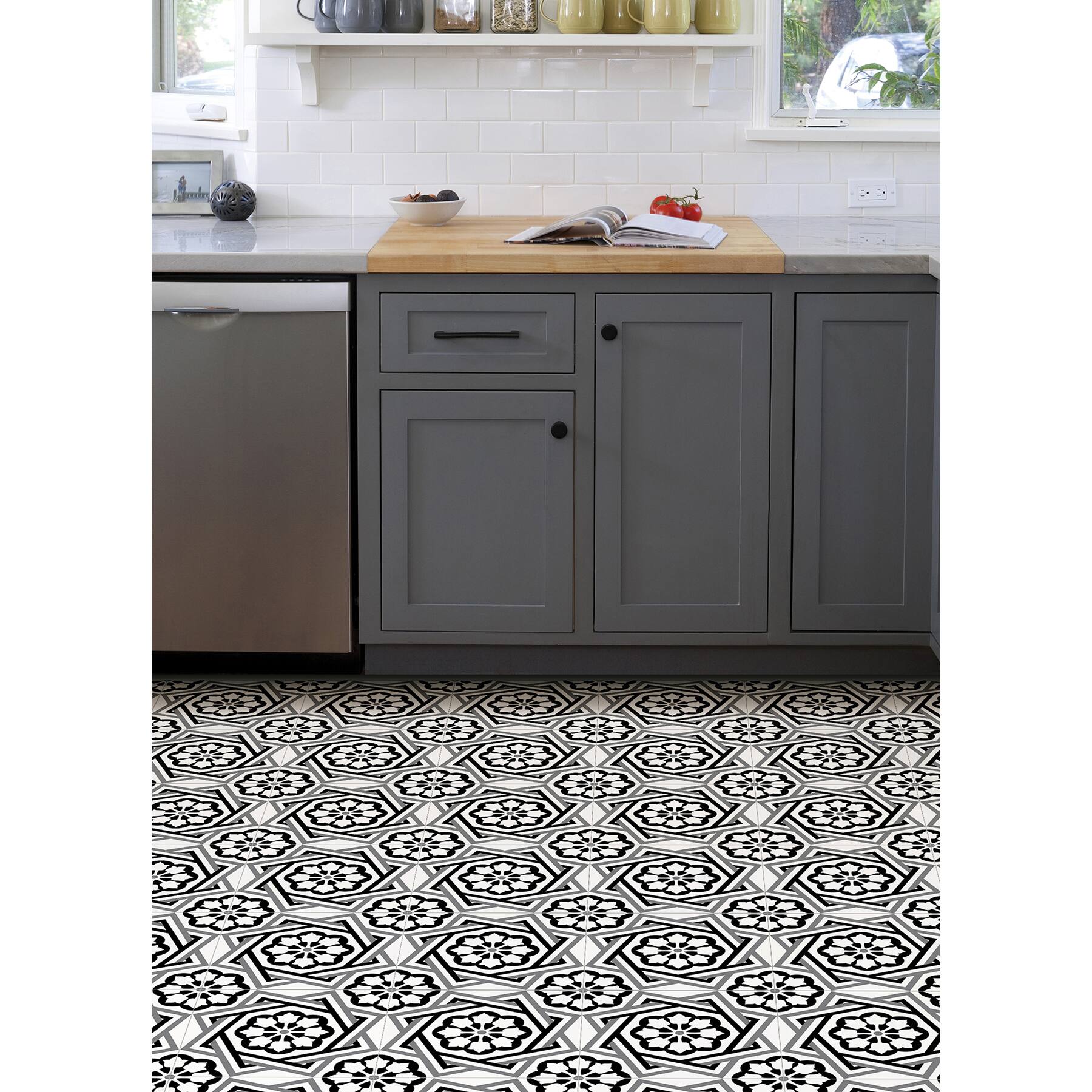 FloorPops Dakota Peel & Stick Floor Tiles