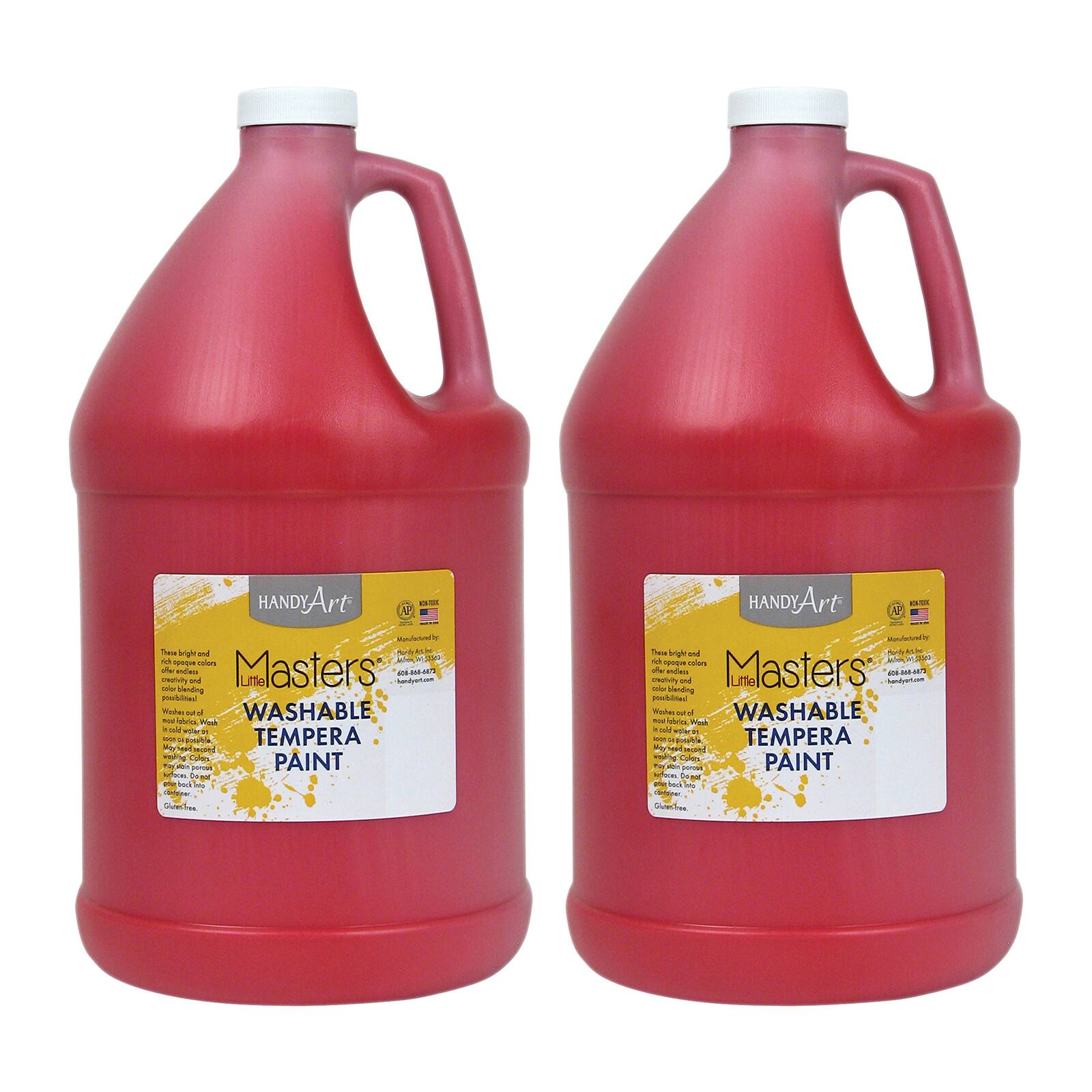 Handy Art® Little Masters® Washable Tempera Paint Gallon, 2ct.