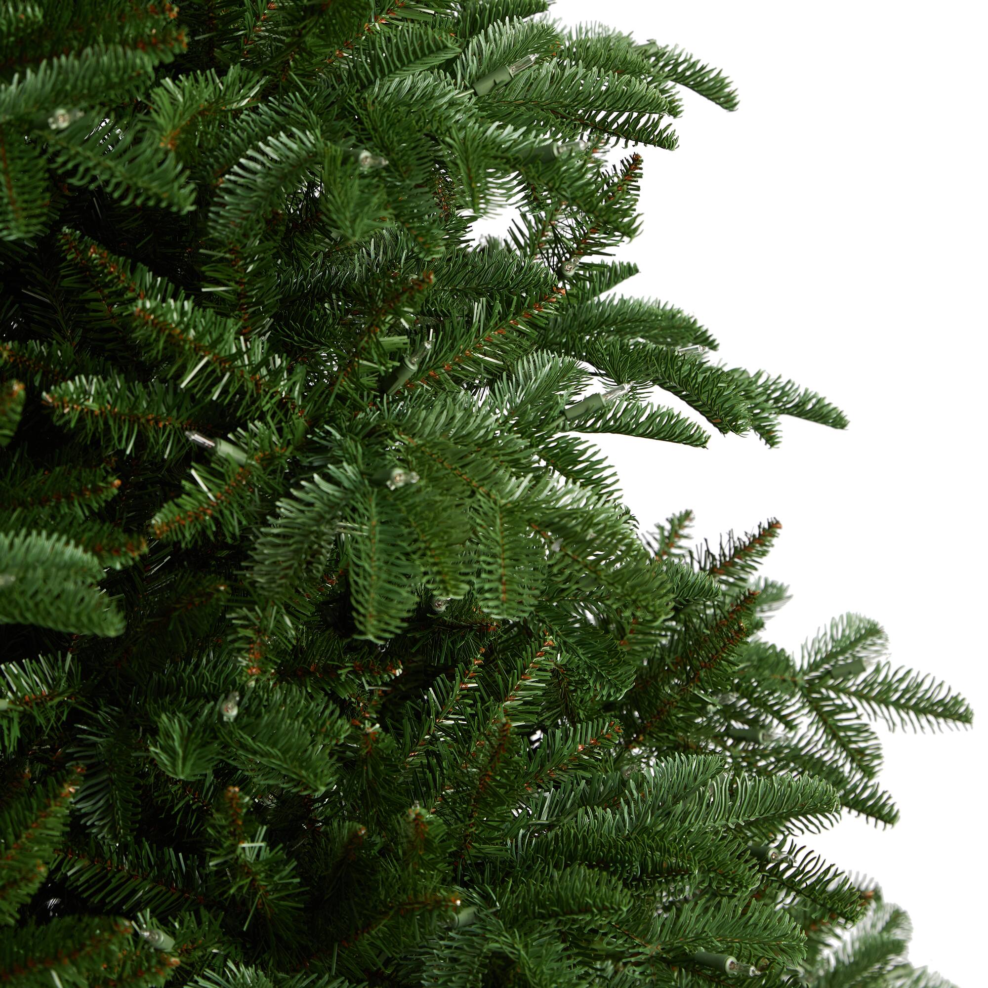 8ft. Pre-Lit South Carolina Spruce Artificial Christmas Tree, Clear Lights