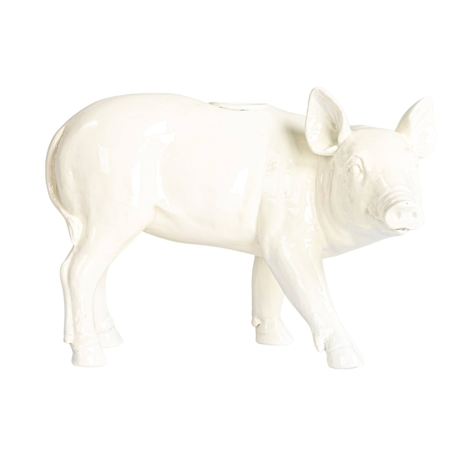 Hello Honey® 7.25" Wide Country Charm Pig Taper Candle Holder