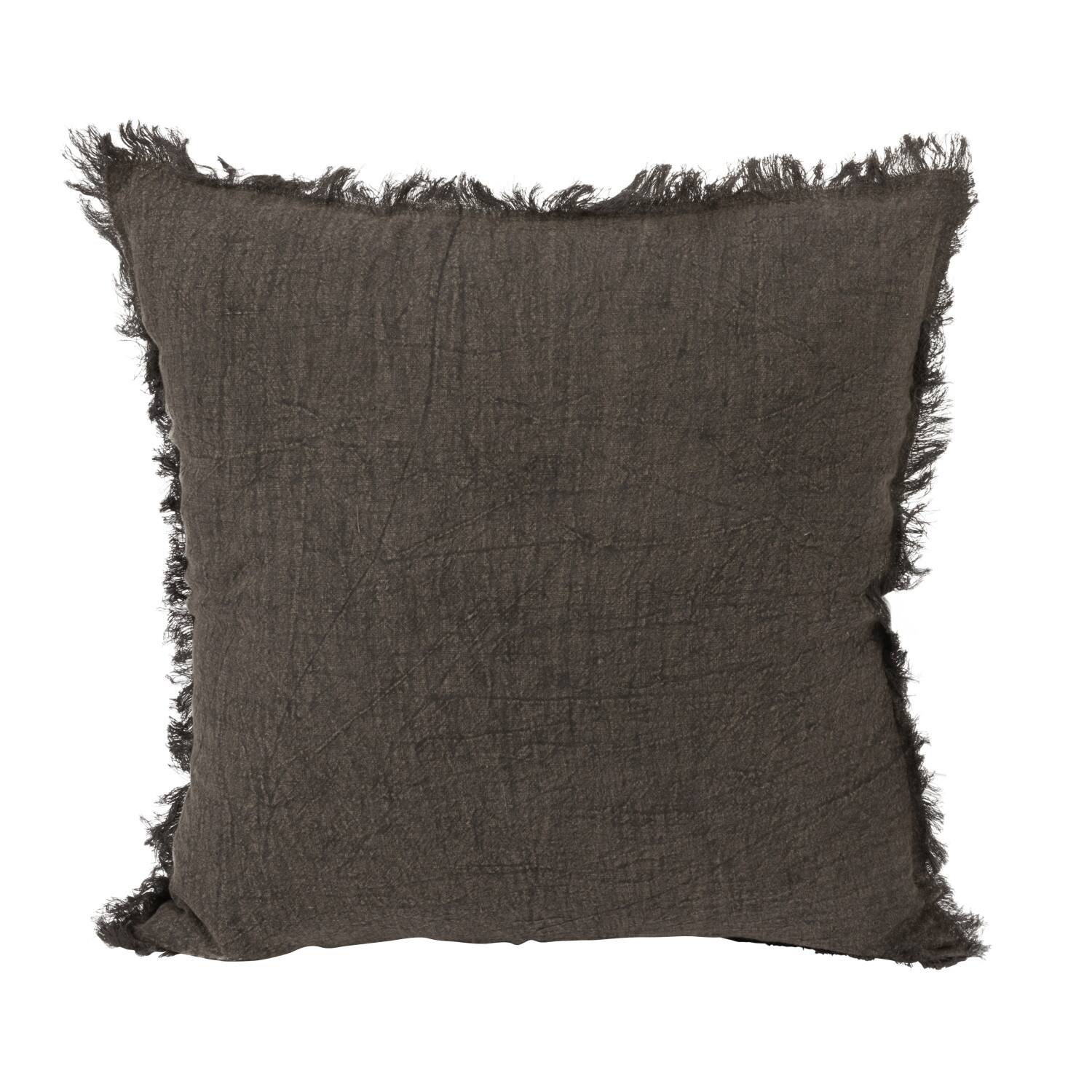 Hello Honey® Stonewashed Linen Pillow with Fringe