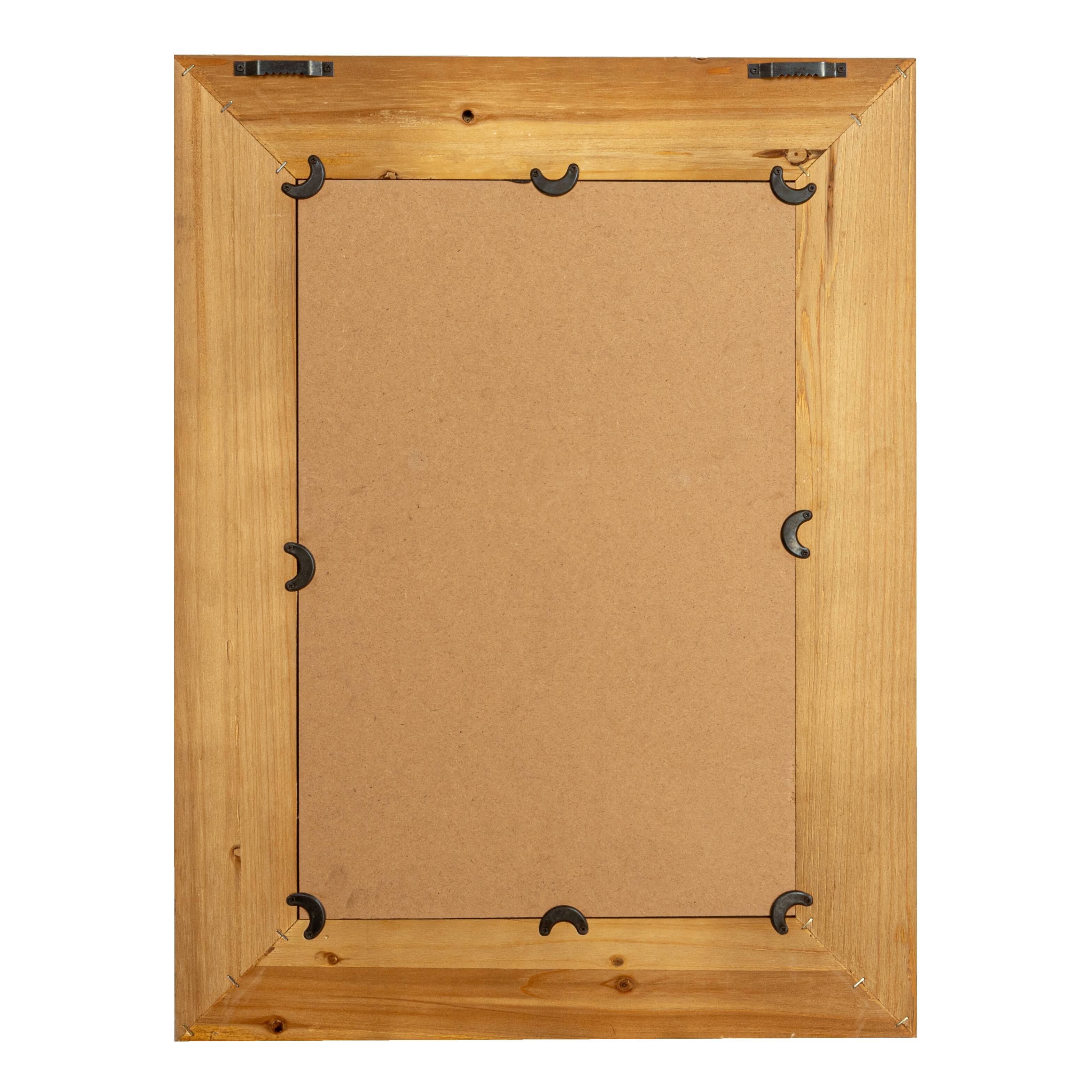 Hello Honey&#xAE; 26&#x22; Natural Rectangle Wall Mirror with Rattan Detail