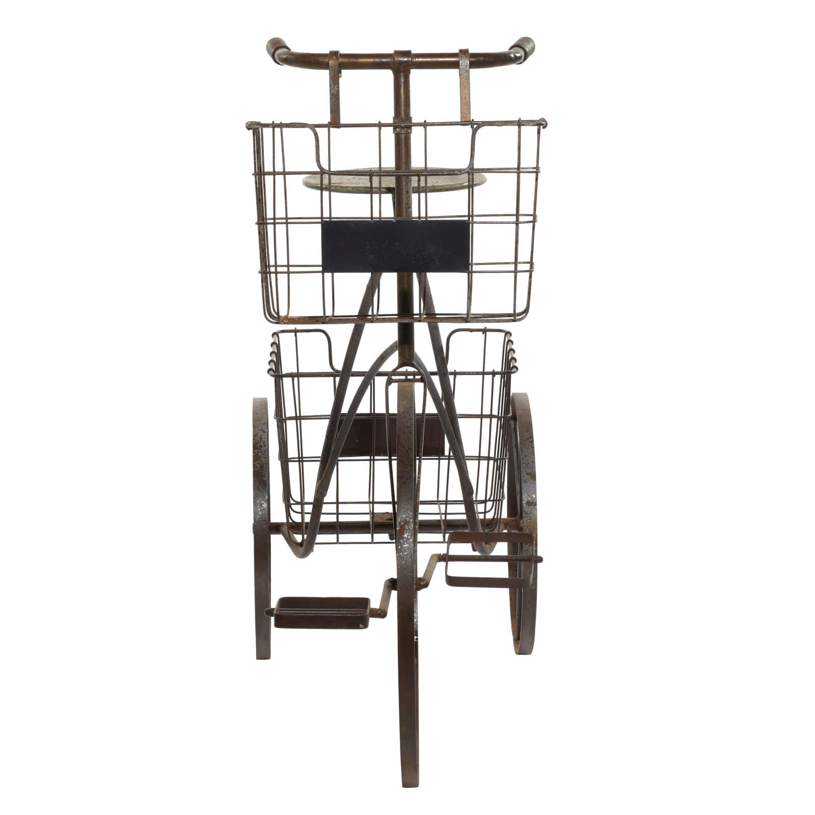 Brown Metal Farmhouse Plantstands, 33&#x22; x 41&#x22; x 13&#x22;
