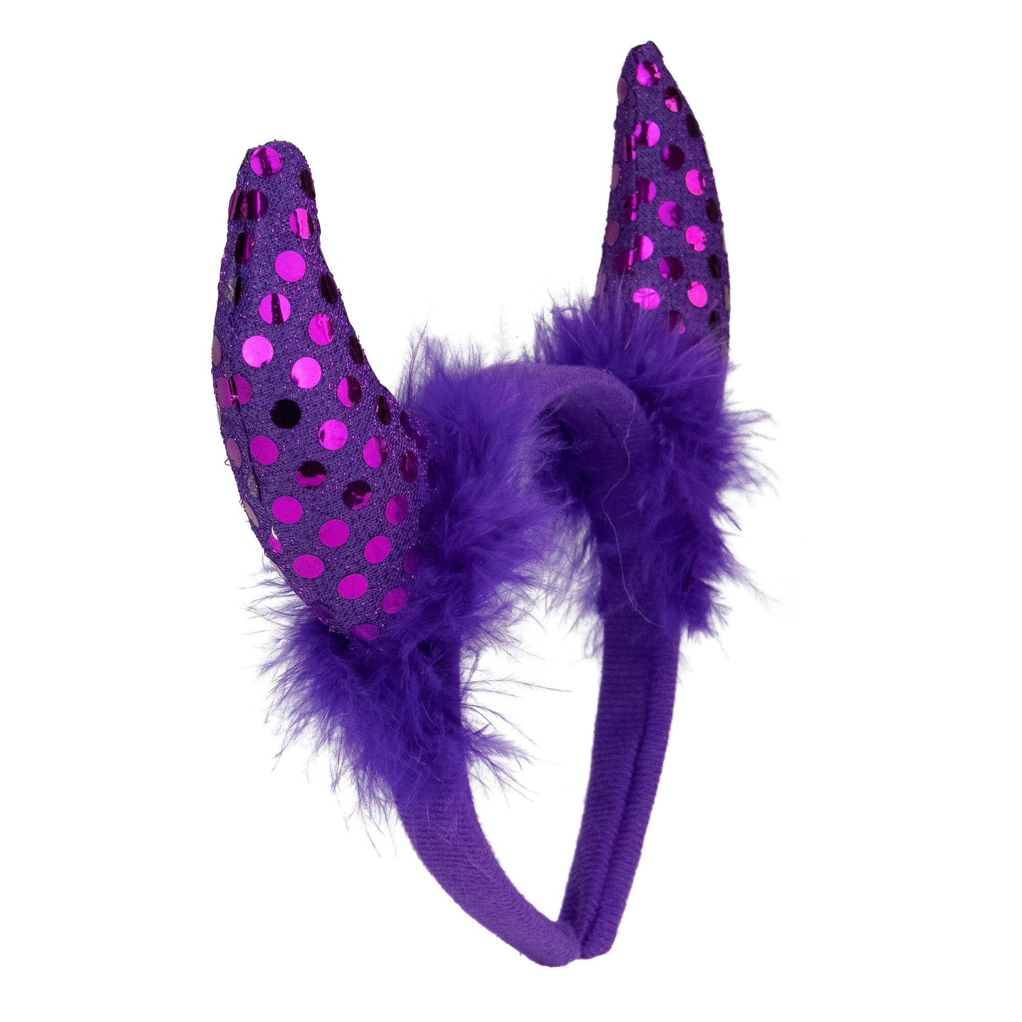 Purple Devil Halloween Costume Headband