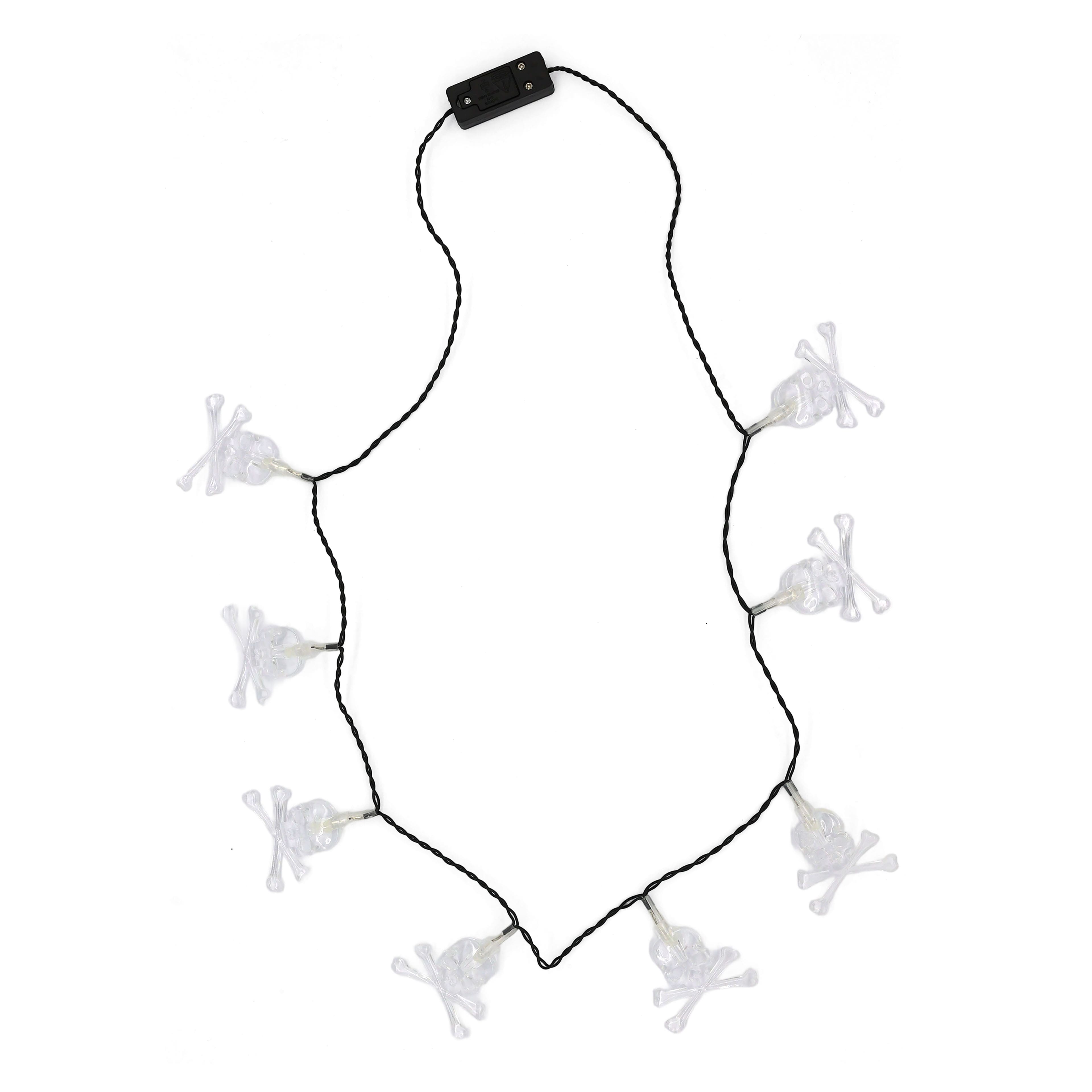 Skull &#x26; Crossbones Light Up Necklace by Celebrate It&#x2122;