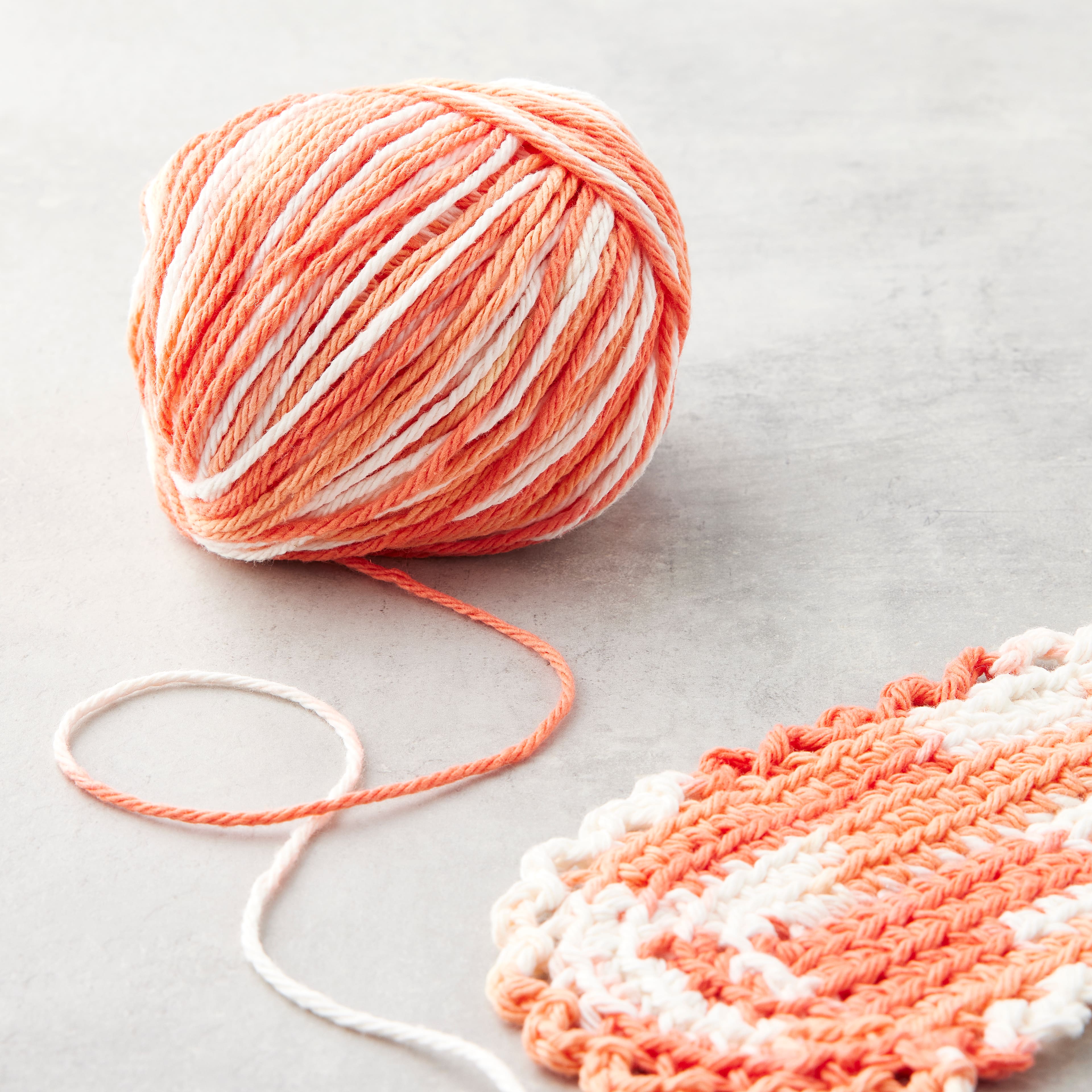 18 Pack: Classic Cotton&#x2122; Patterned Yarn by Loops &#x26; Threads&#xAE;