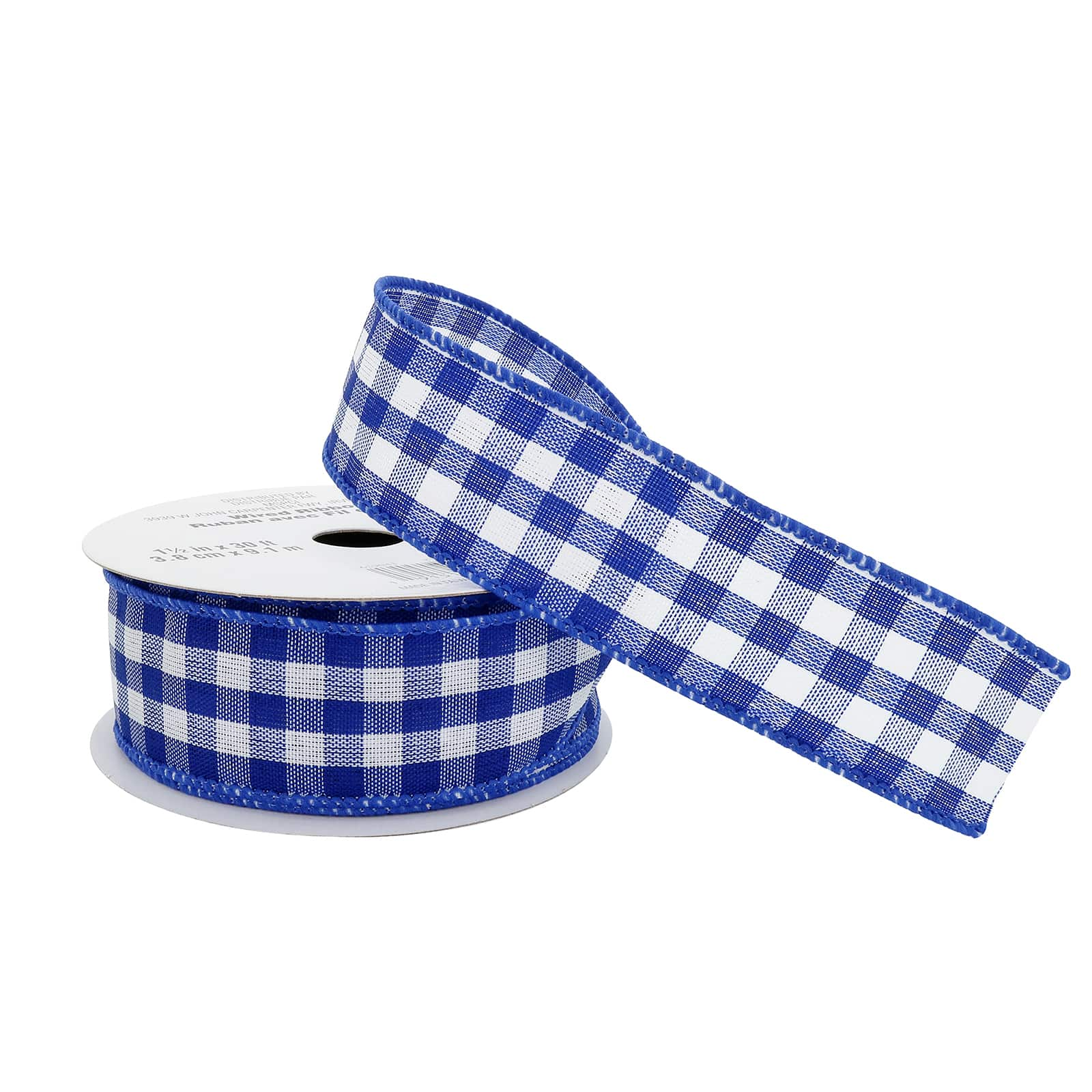 1.5&#x22; x 10yd. Wired Gingham Ribbon by Celebrate It&#x2122;