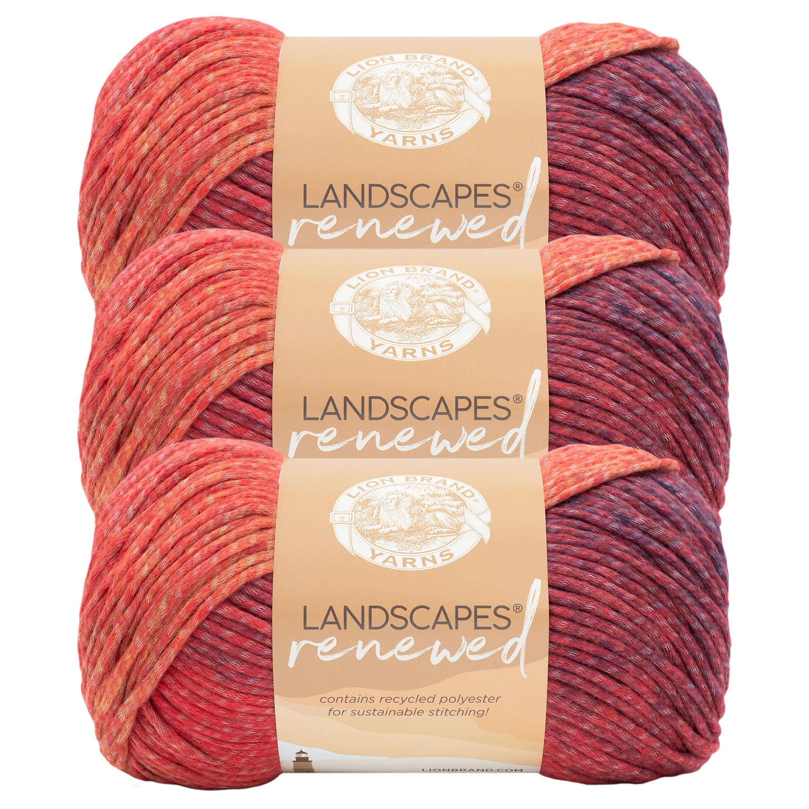 3 Pack Lion Brand® Landscapes® Renewed Yarn