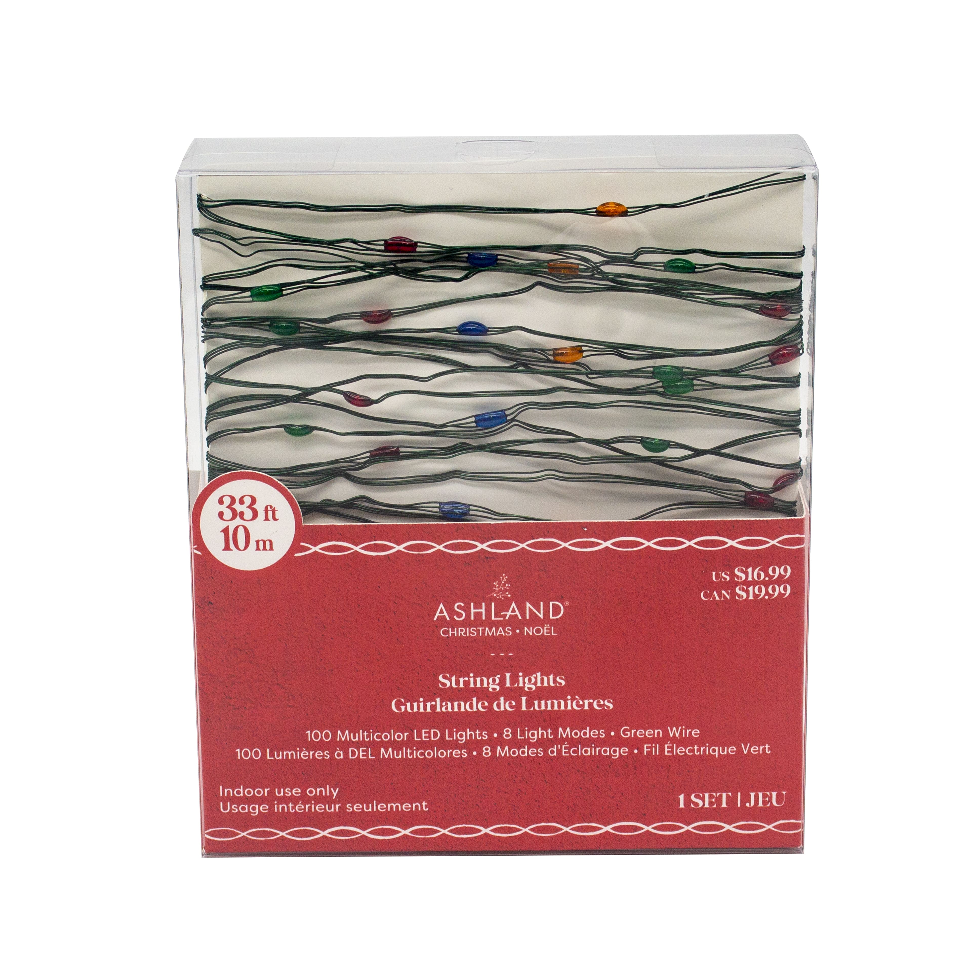 100ct. Multicolor Bead Bulb LED String Lights by Ashland&#xAE;