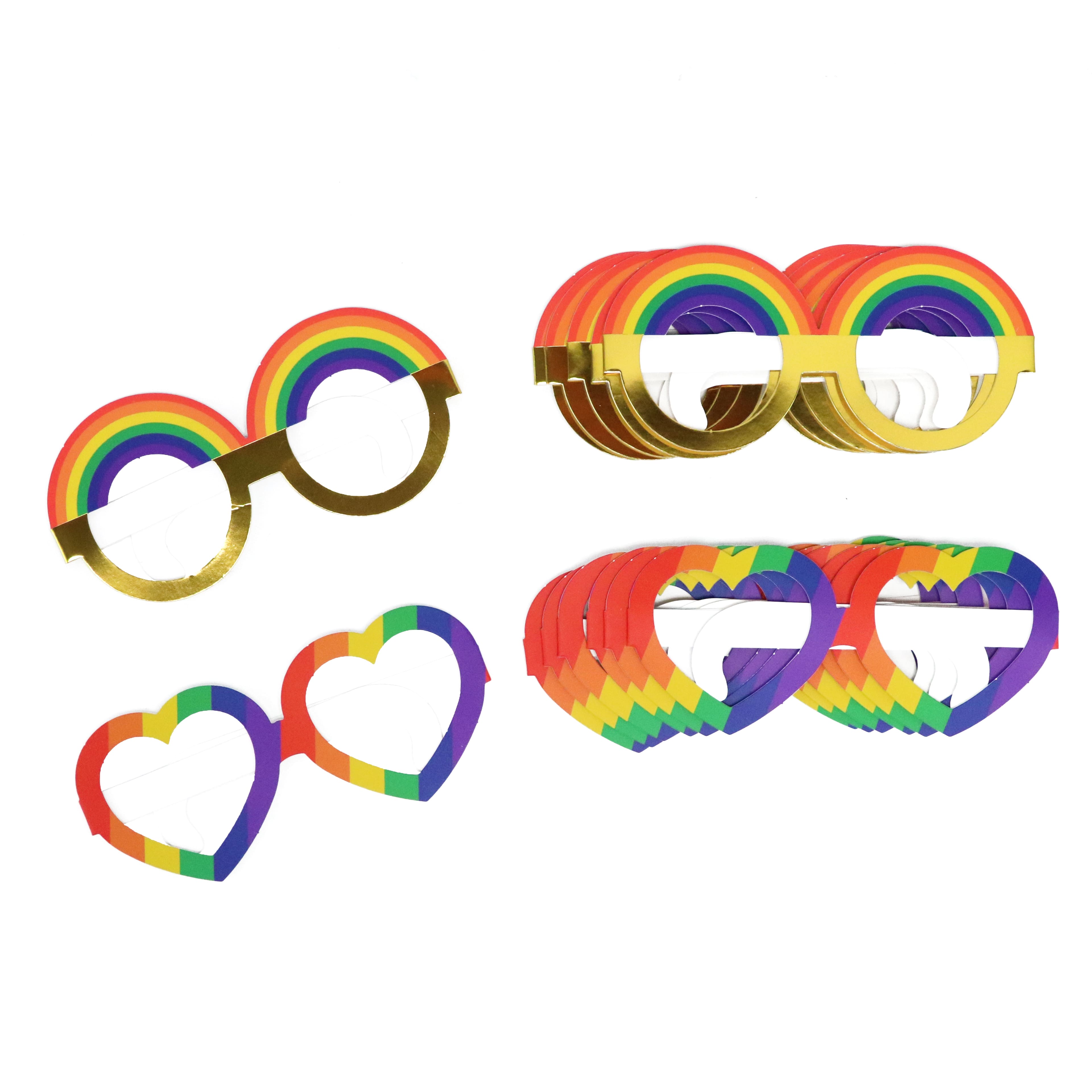Pride Paper Glasses, 12ct. by Celebrate It&#x2122;