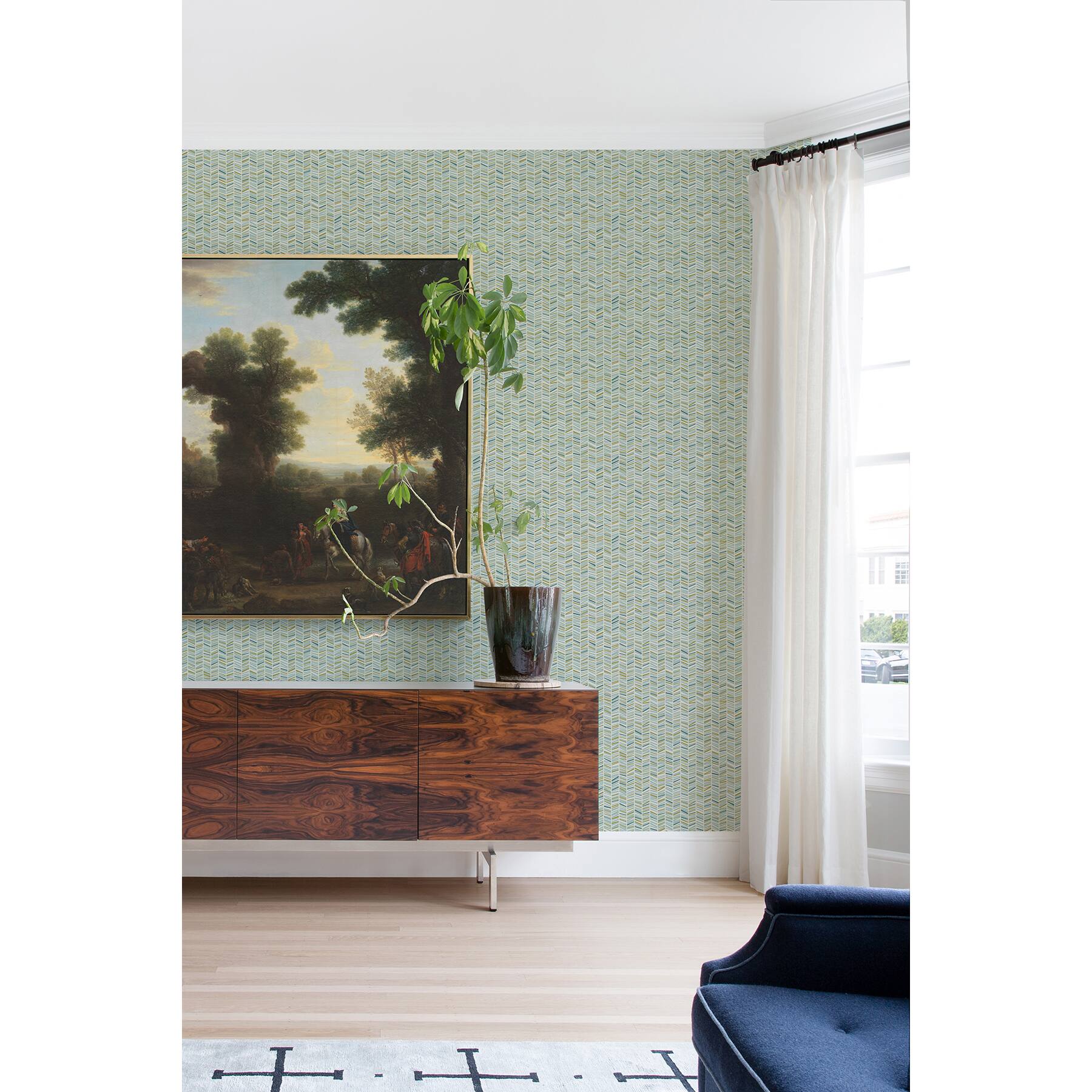 My Style Ivan Broken Chevron Peel &#x26; Stick Wallpaper