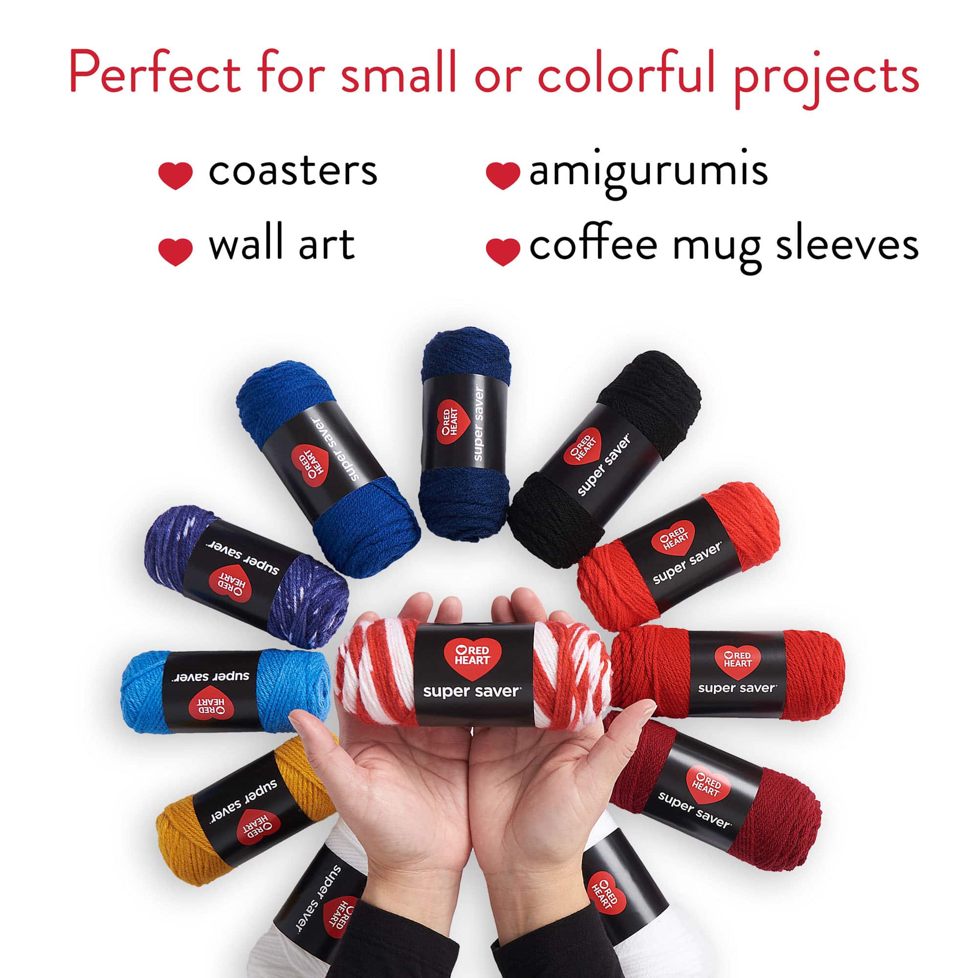 Red Heart® Super Saver® 12 Skein Super Craft Yarn Kit