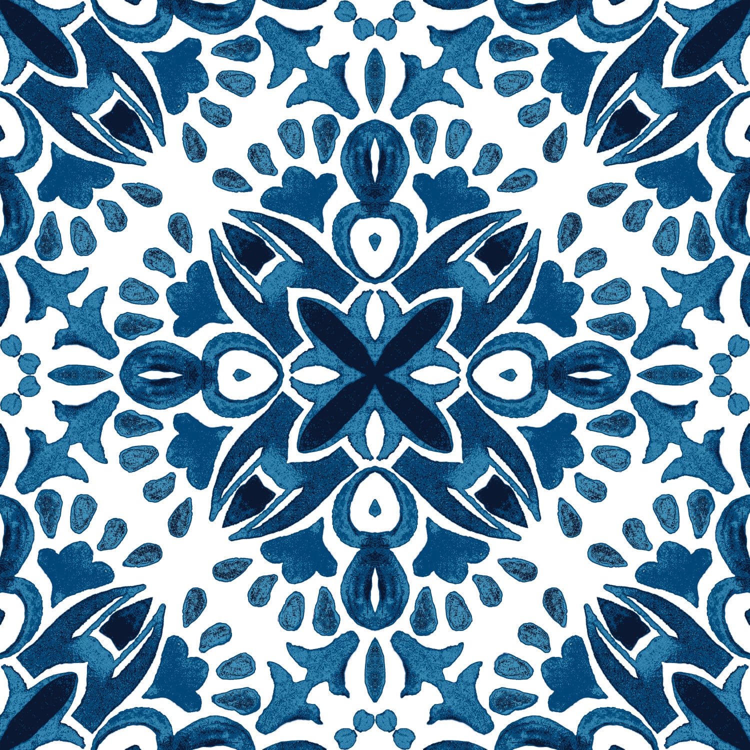 RoomMates Amalfi Blue Peel &#x26; Stick Floor Tile
