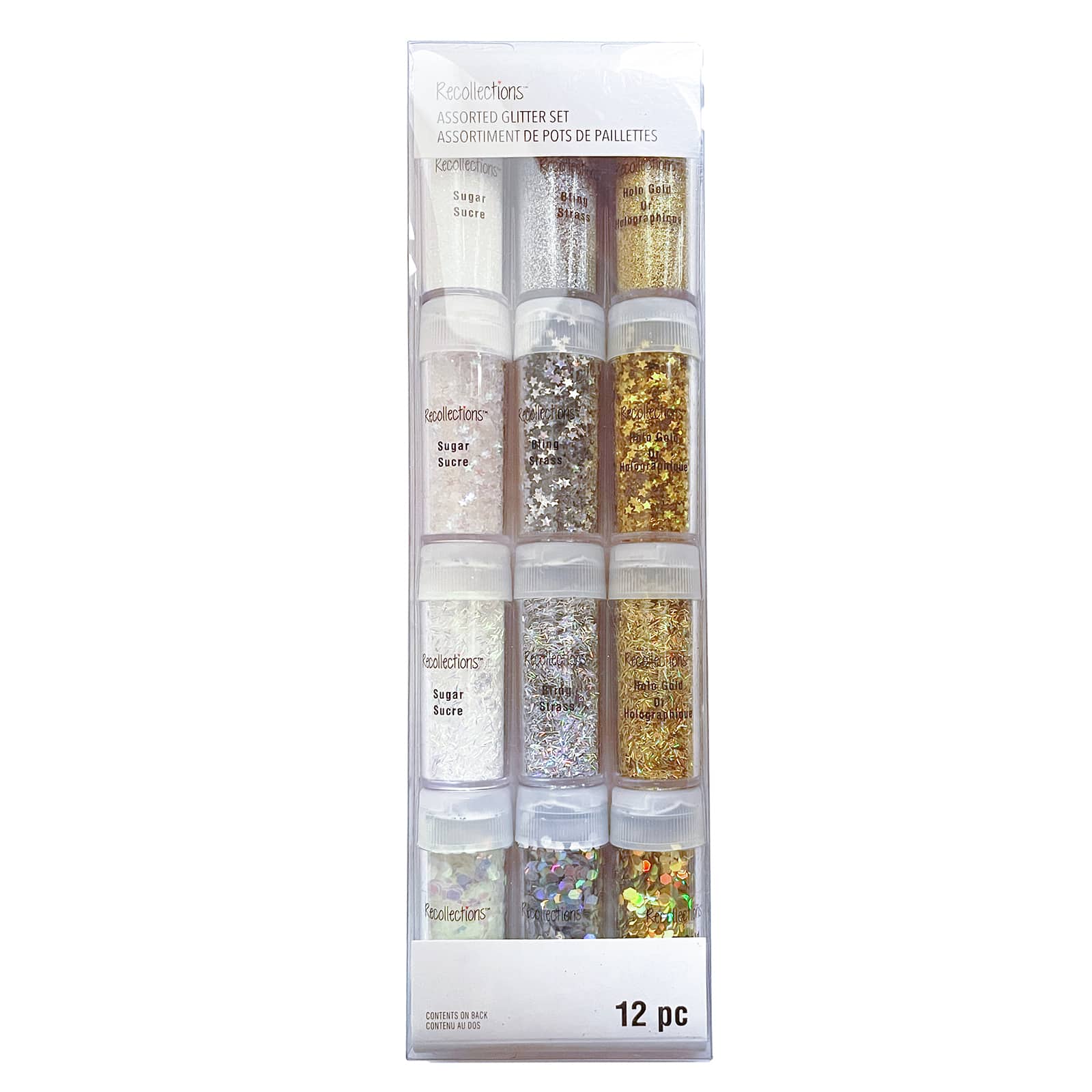 6 Packs: 12 ct. (72 total) Metallic Glitter Pack by Recollections&#x2122;