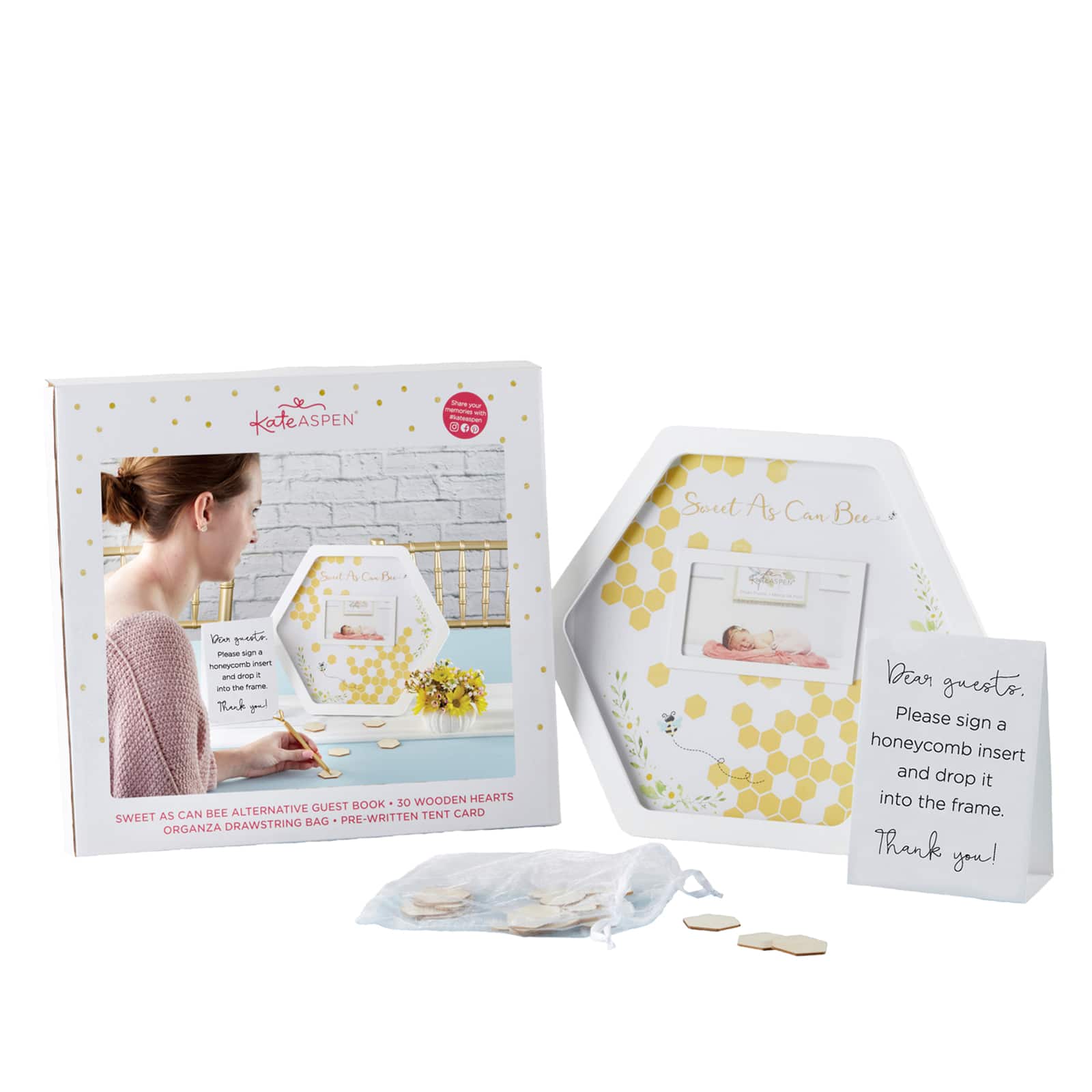 Kate Aspen® Sweet As Can Bee Baby Shower Guest Book