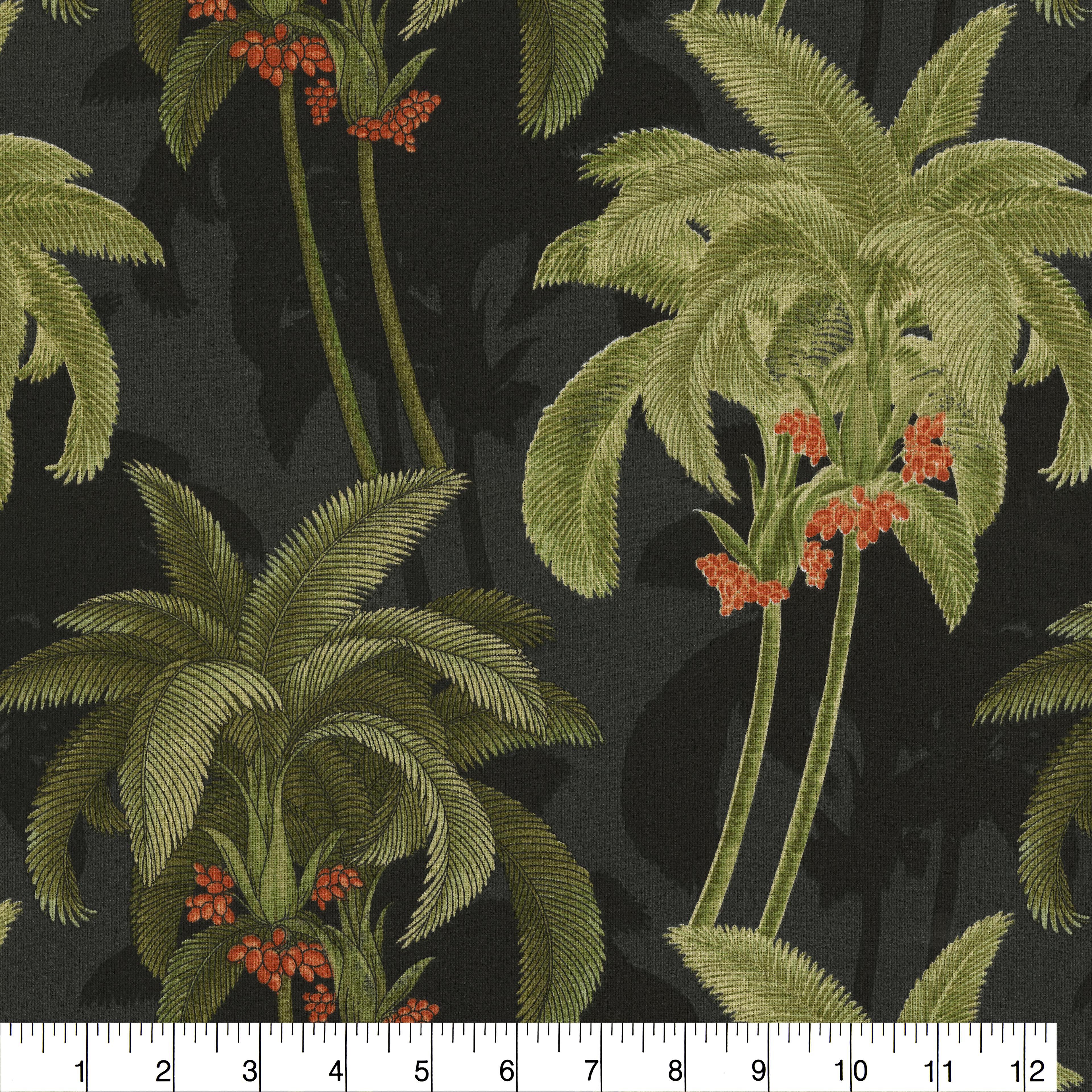 Tommy Bahama Ebony Shadow Palms Outdoor Fabric