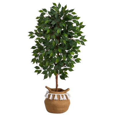 4ft. Artificial Ficus Tree with Basket | Michaels