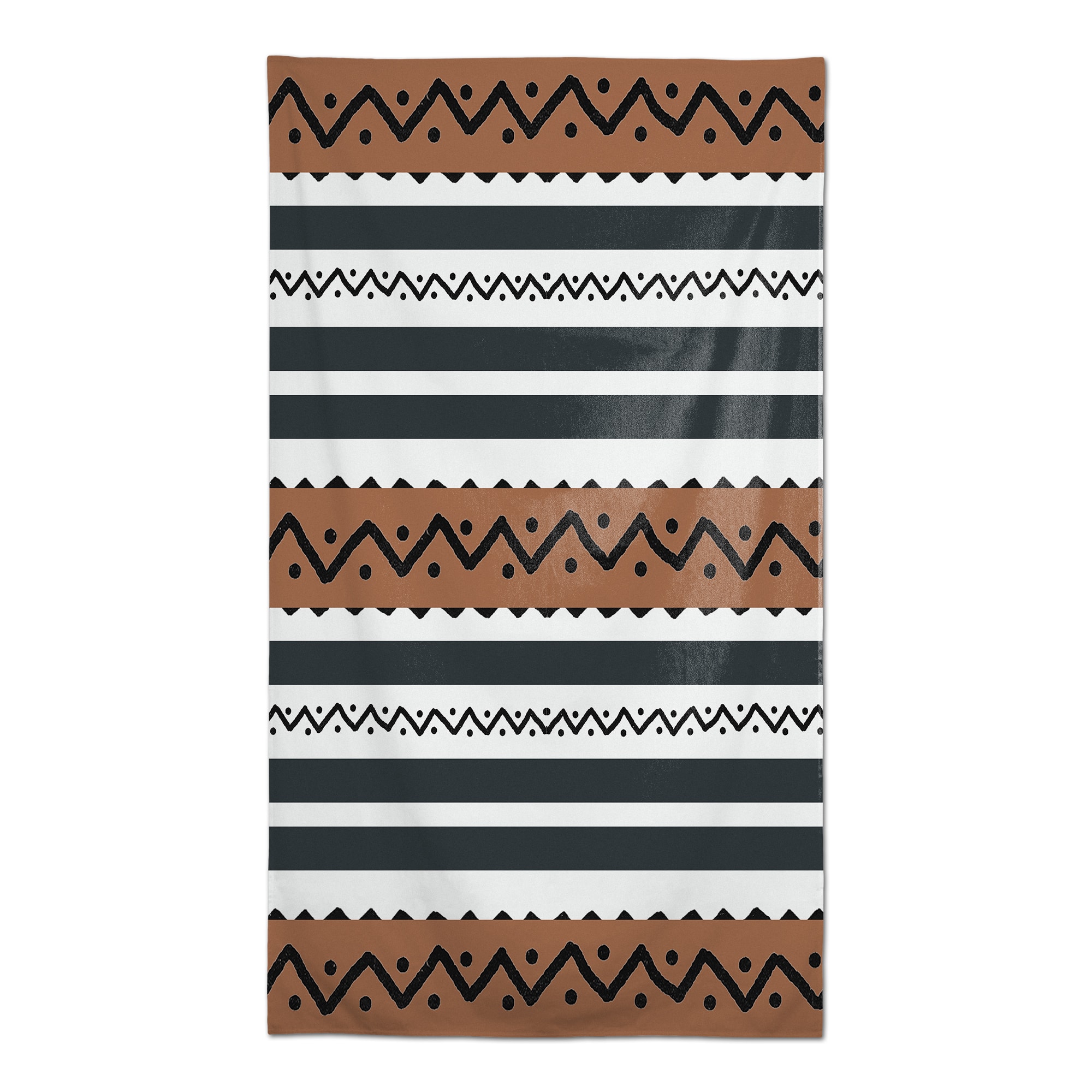 Brown Black Tribal Tablecloth