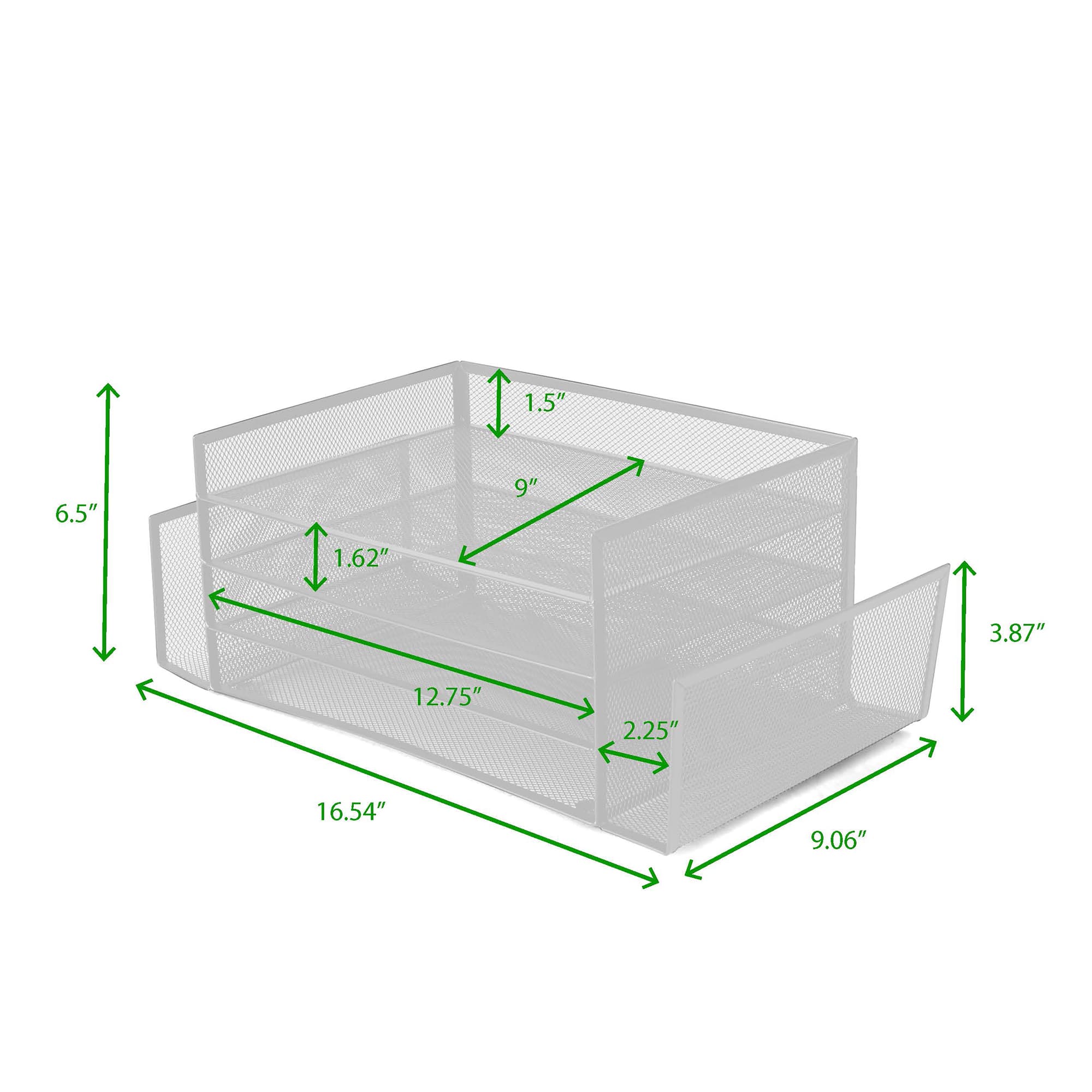 Mind Reader 6-Compartment Desk Organizer