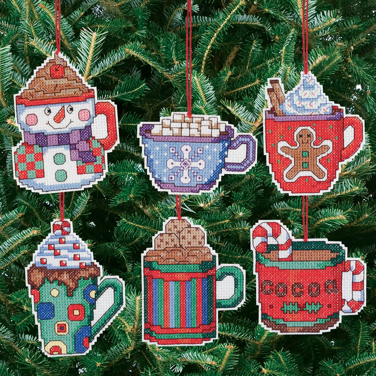 Janlynn® Cocoa Mug Counted Cross Stitch Ornaments Kit