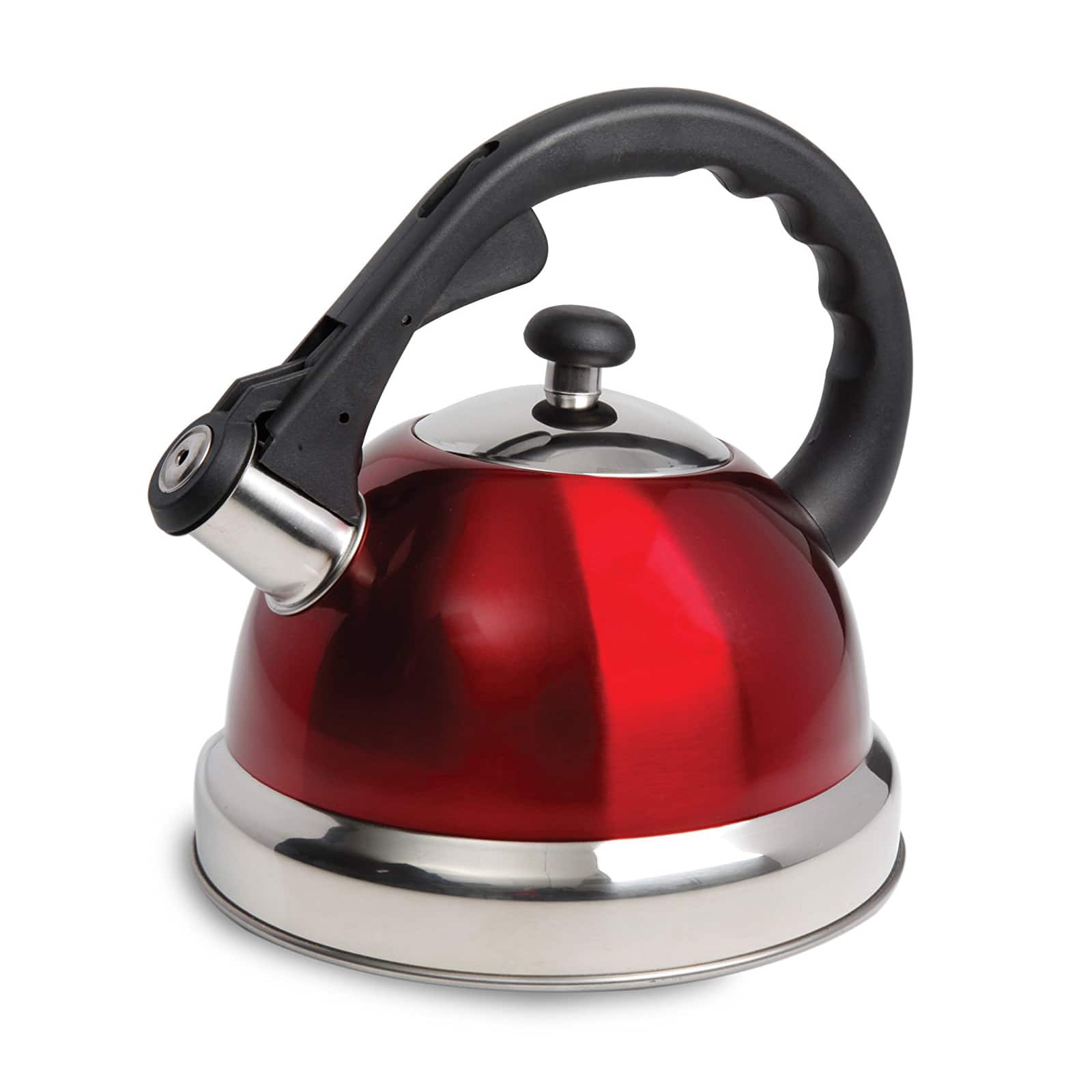 Coffee Claredale Red Stainless Steel Whistling Tea