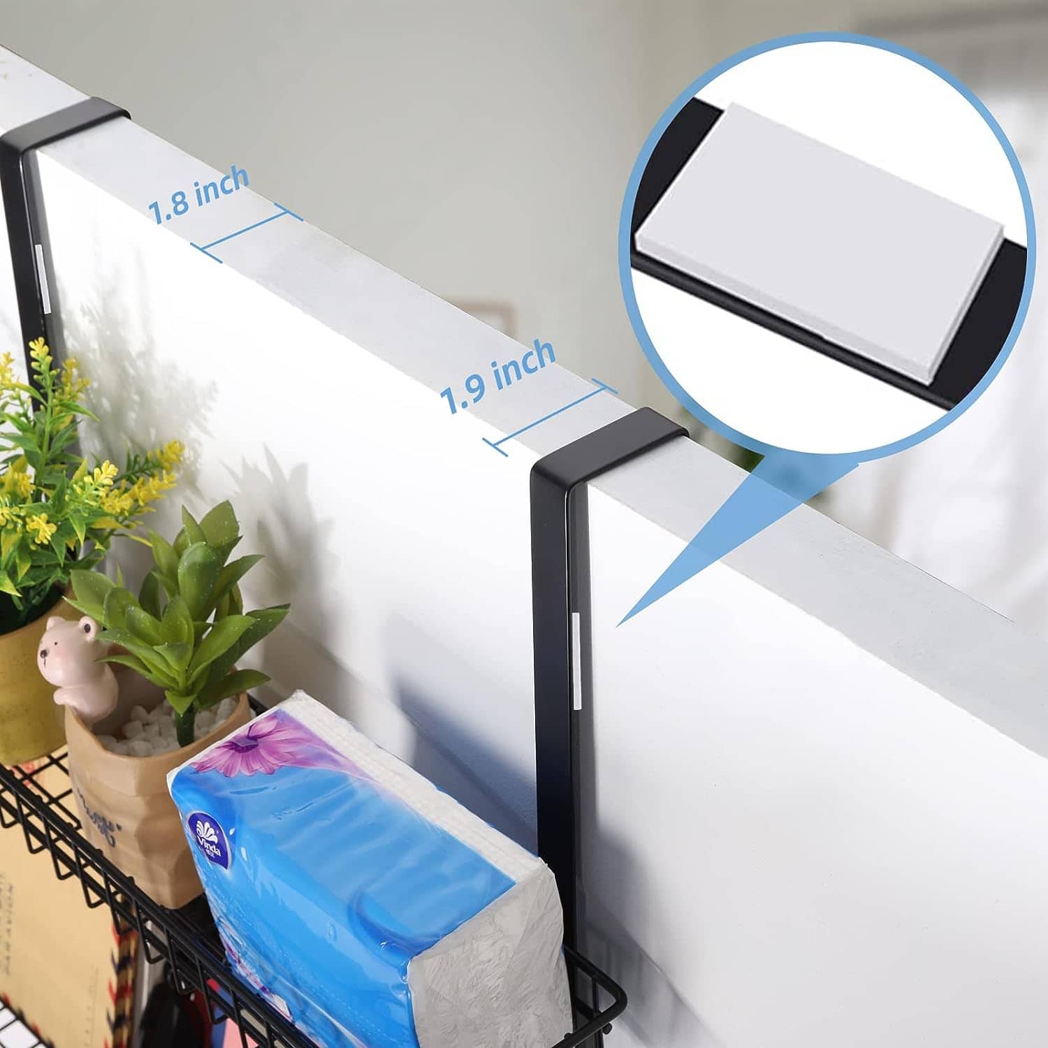 NEX™ Over the Door Basket Hook Organizer