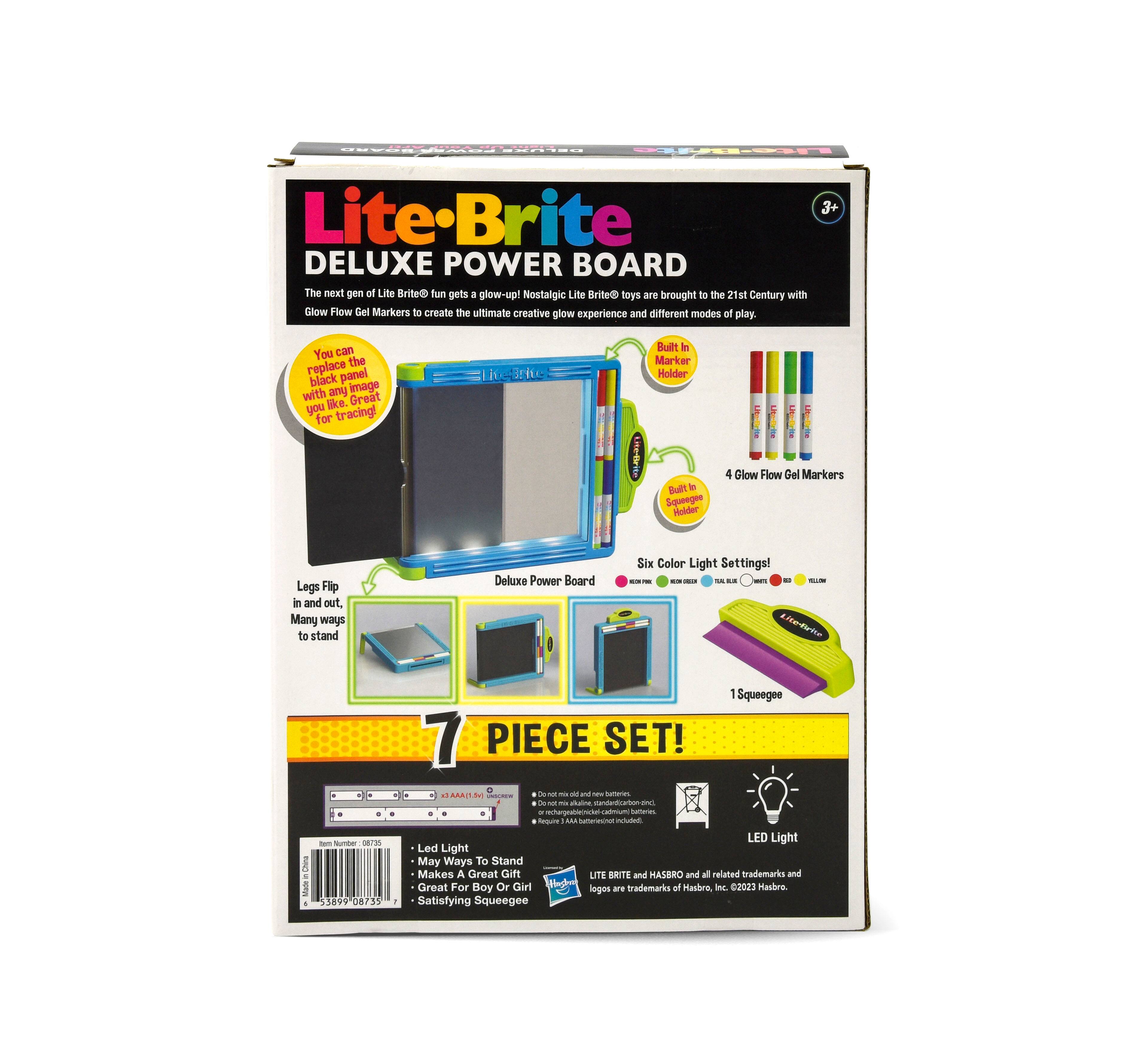 Lite Brite Set of 2 Glow Deluxe Power Board & Accessories 