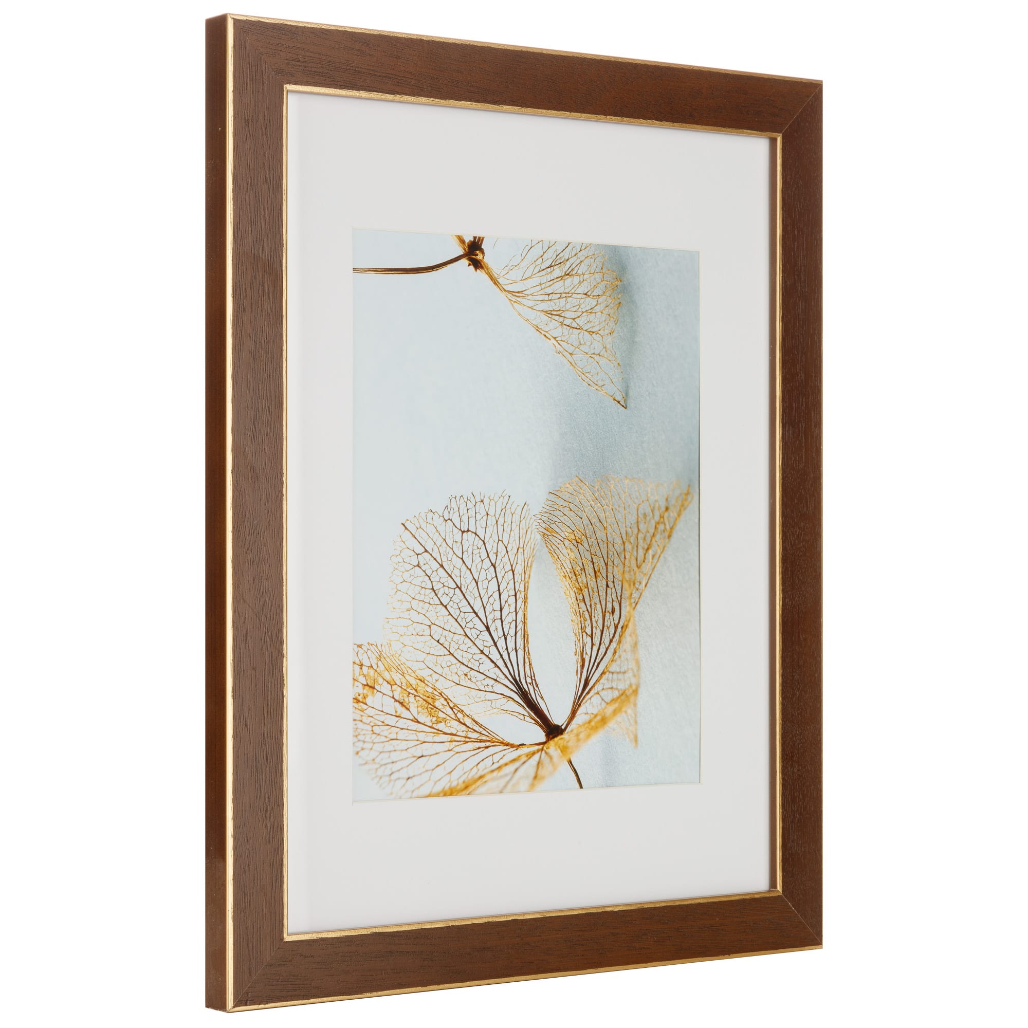 8 Pack: Walnut & Gold Trim Frame with Mat, Gallery by Studio Décor®