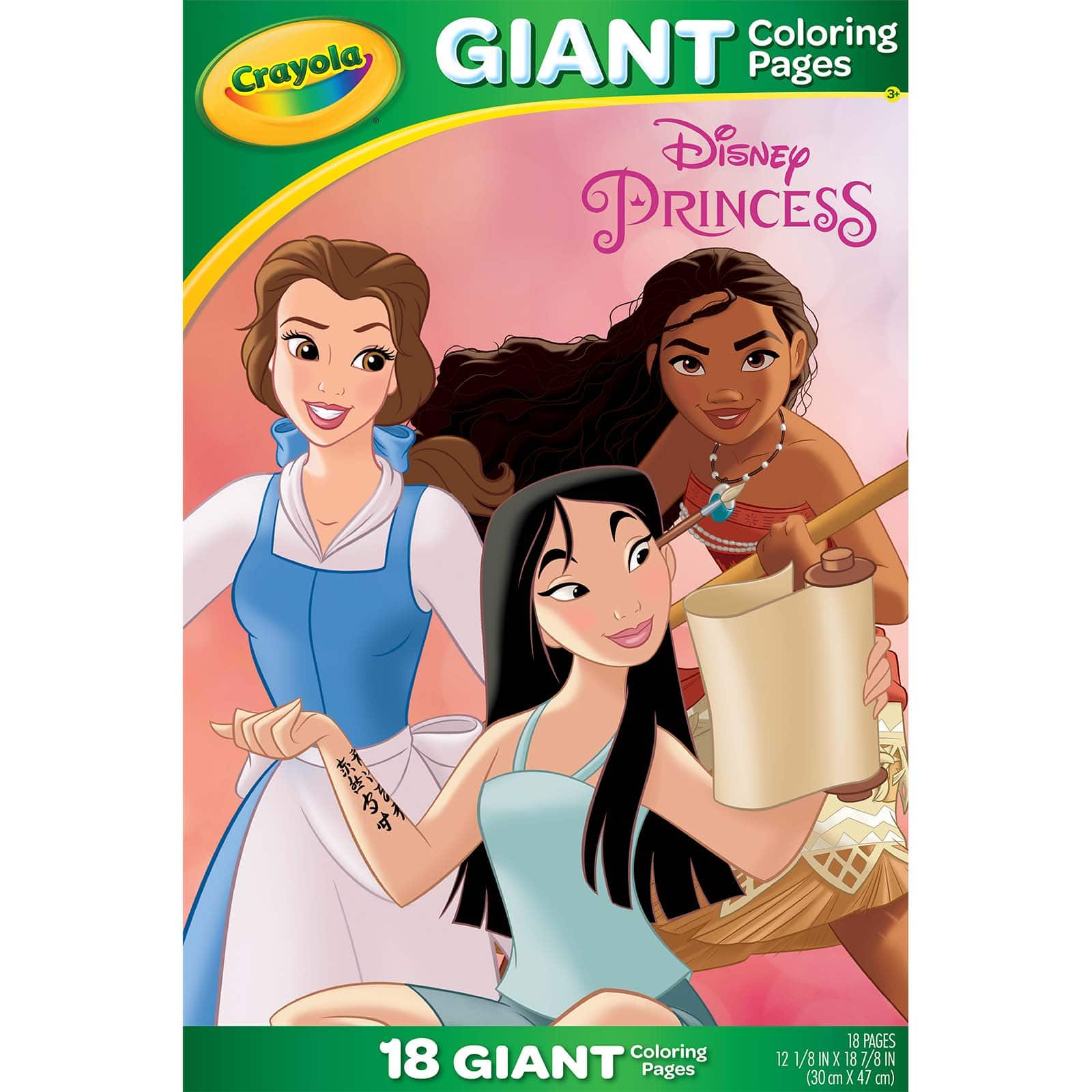 12 Packs: 18 ct. (216 total) Crayola® Disney Princess Giant Coloring Pages