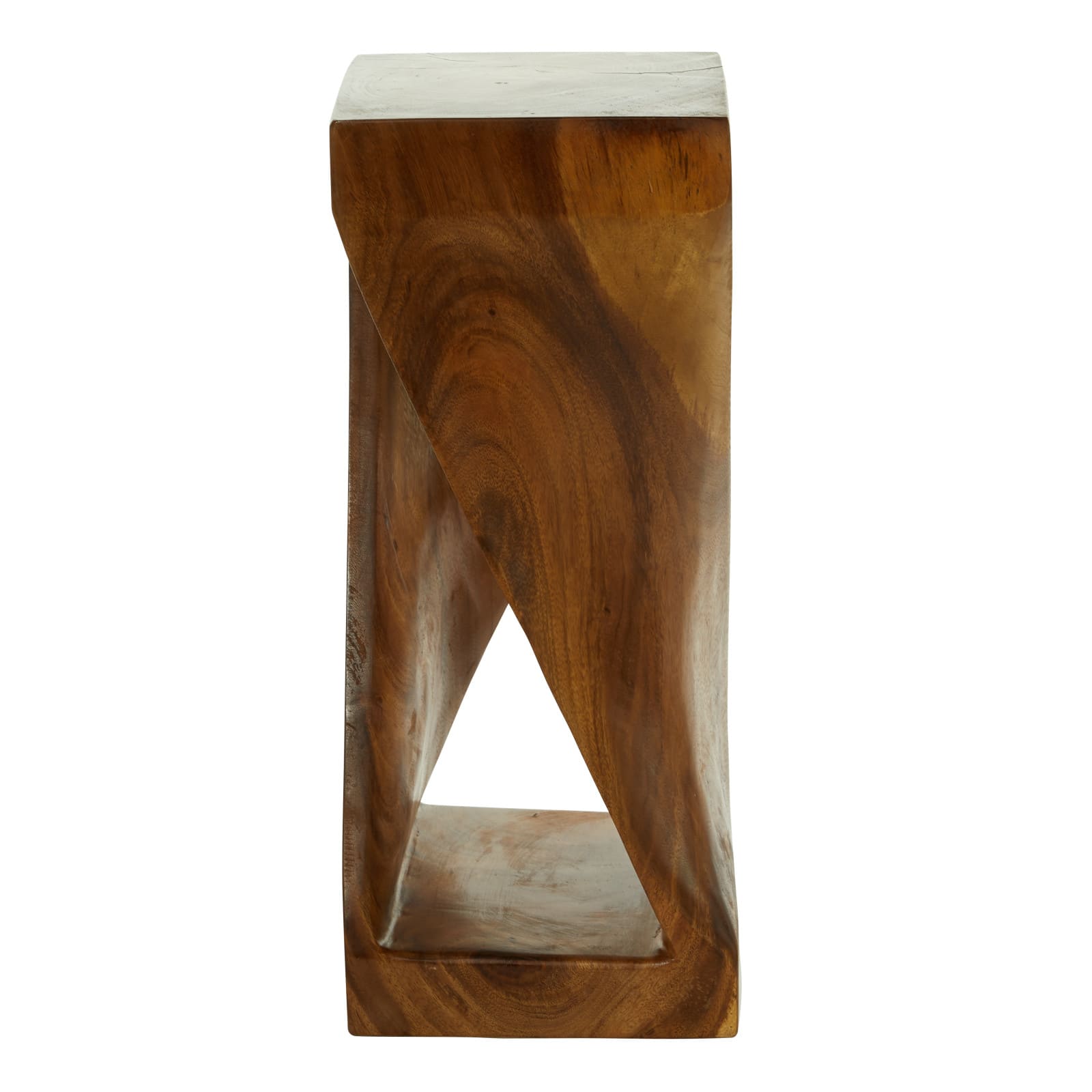 Brown Saur Wood Contemporary Accent Table