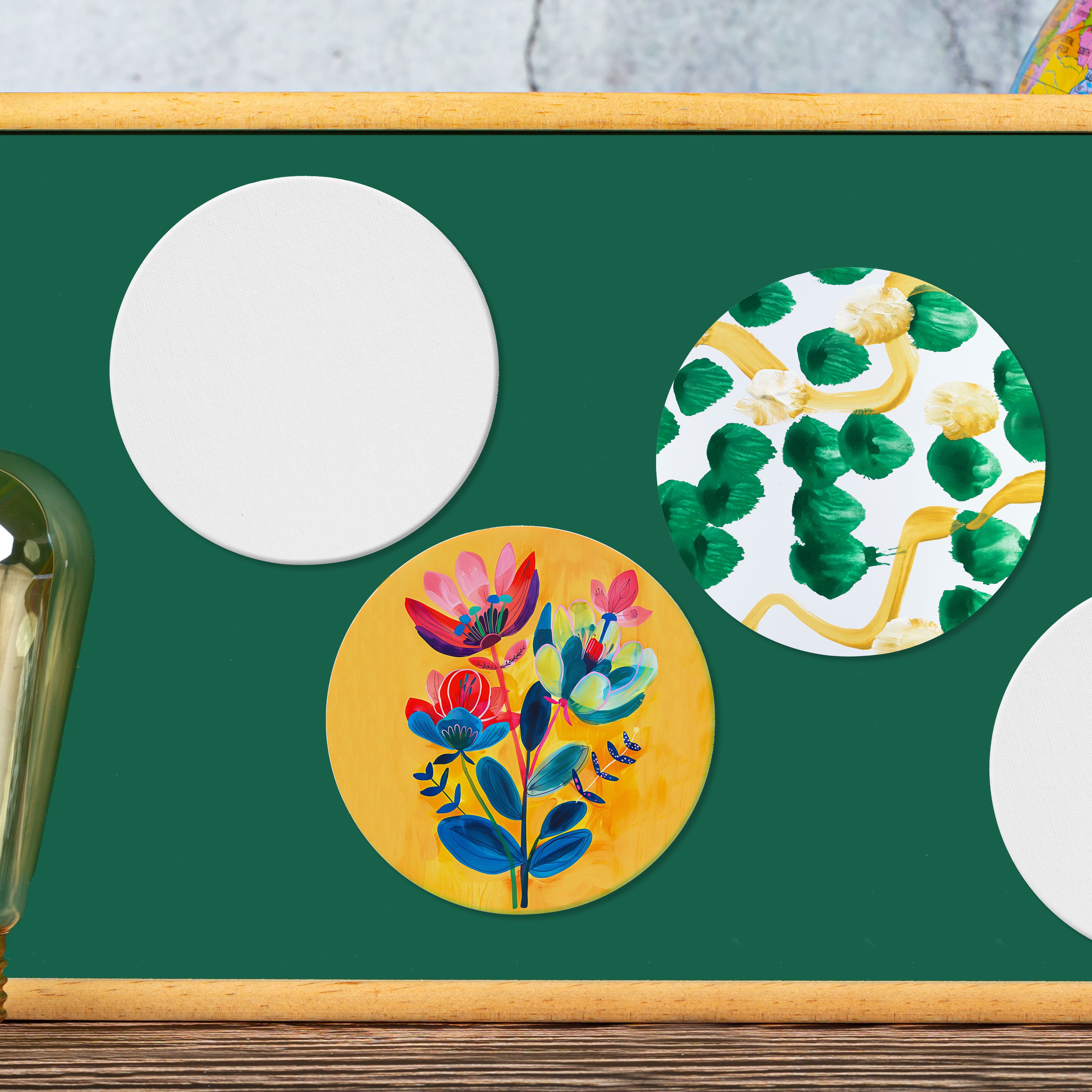 5 Pack 4&#x22; Shaped Magnetic Canvas Panels by Craft Smart&#x2122;