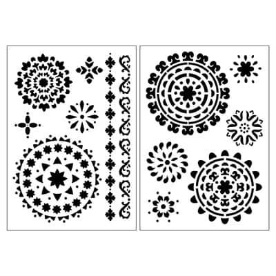 Medallion Plastic Stencils, 7