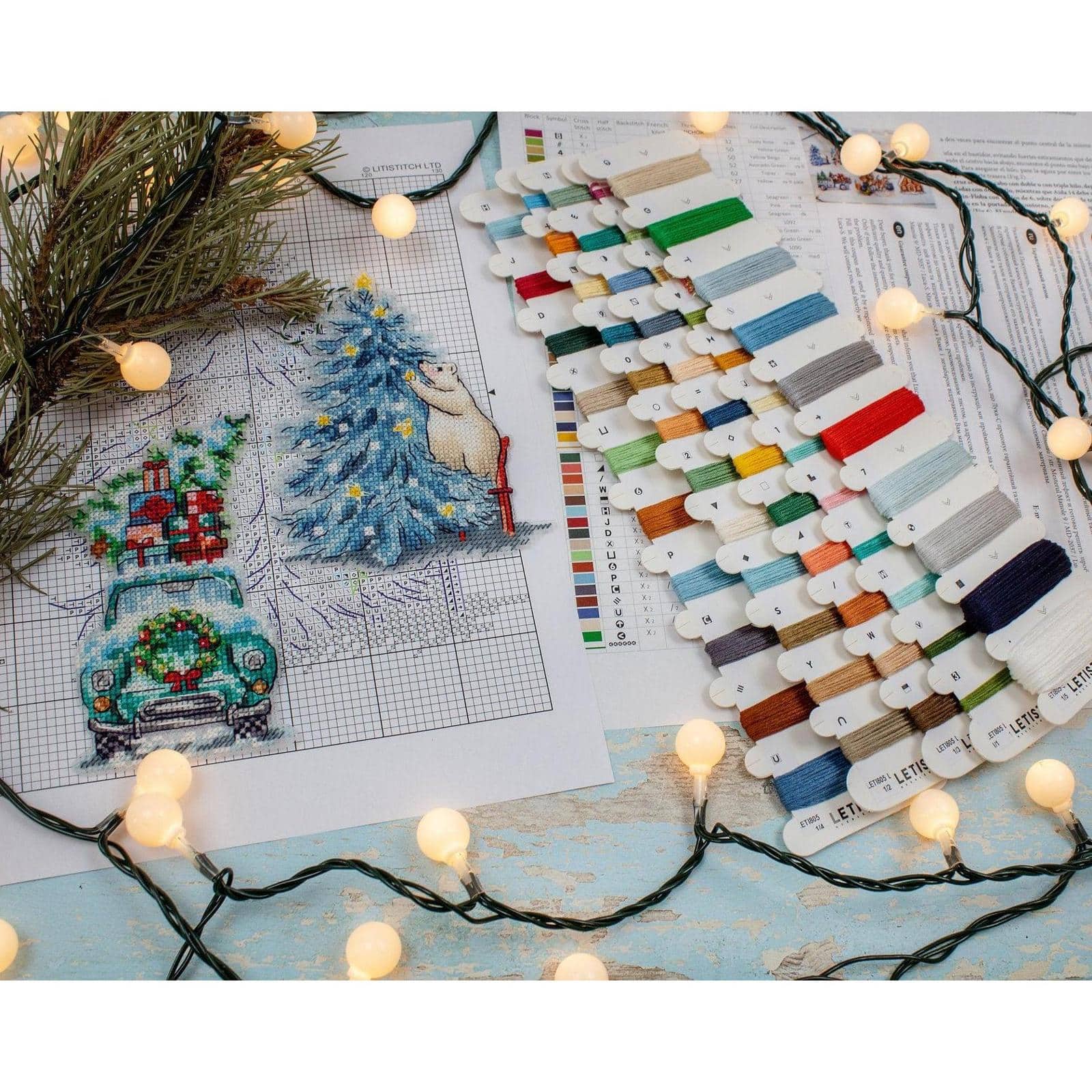 Letistitch Christmas Ornaments Counted Cross Stitch Kit