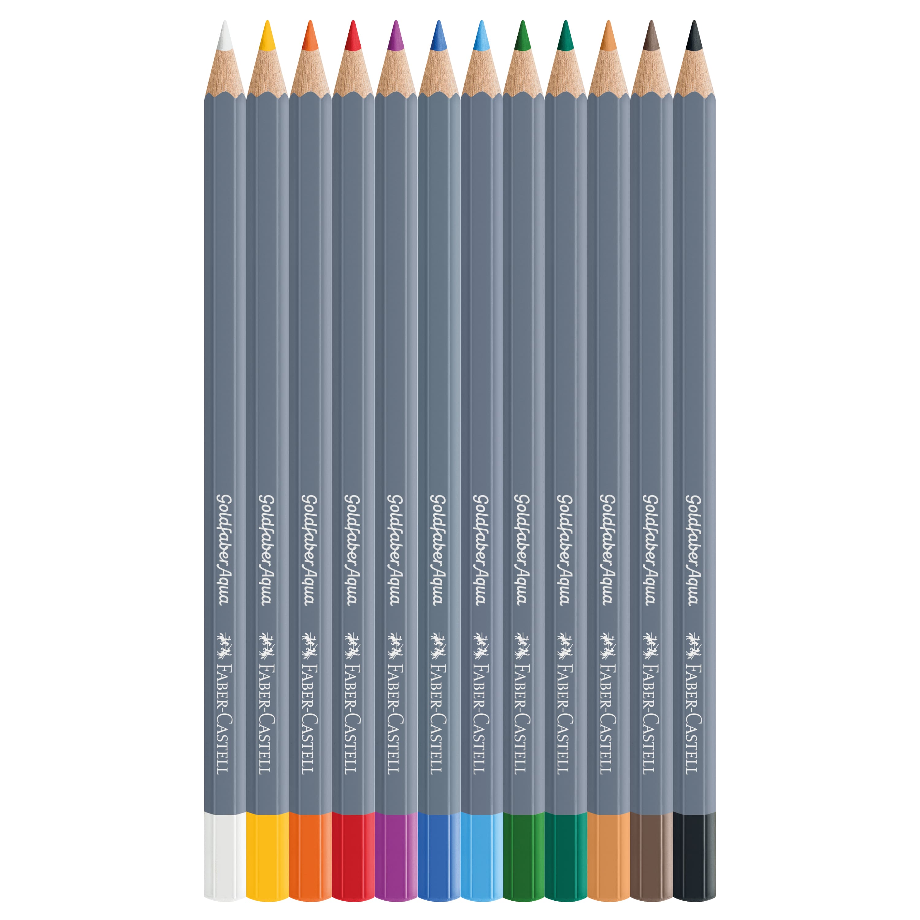 Faber-Castell® Goldfaber Aqua 12 Color Basic Watercolor Pencil Set