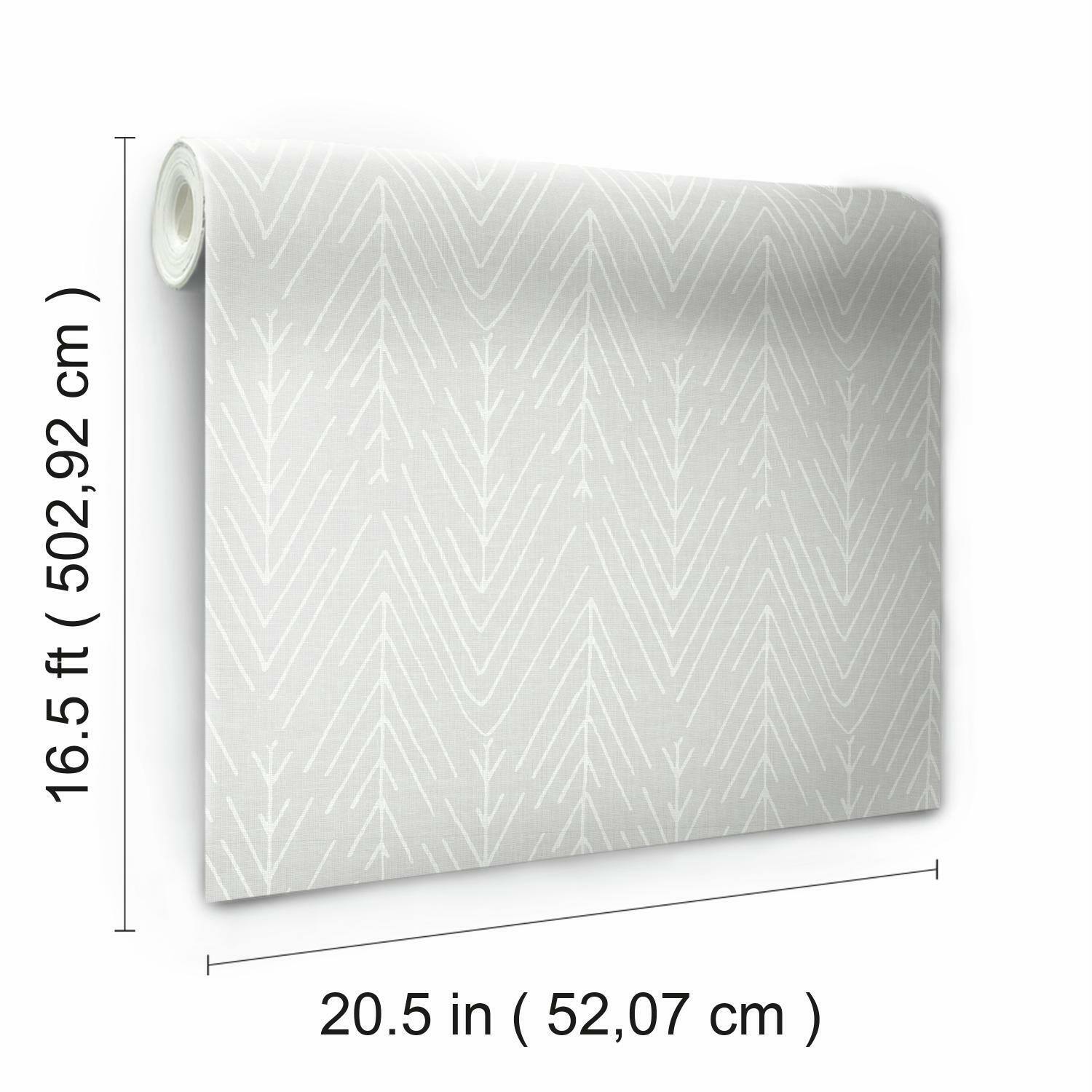 RoomMates Twig Hygge Herringbone Peel &#x26; Stick Wallpaper