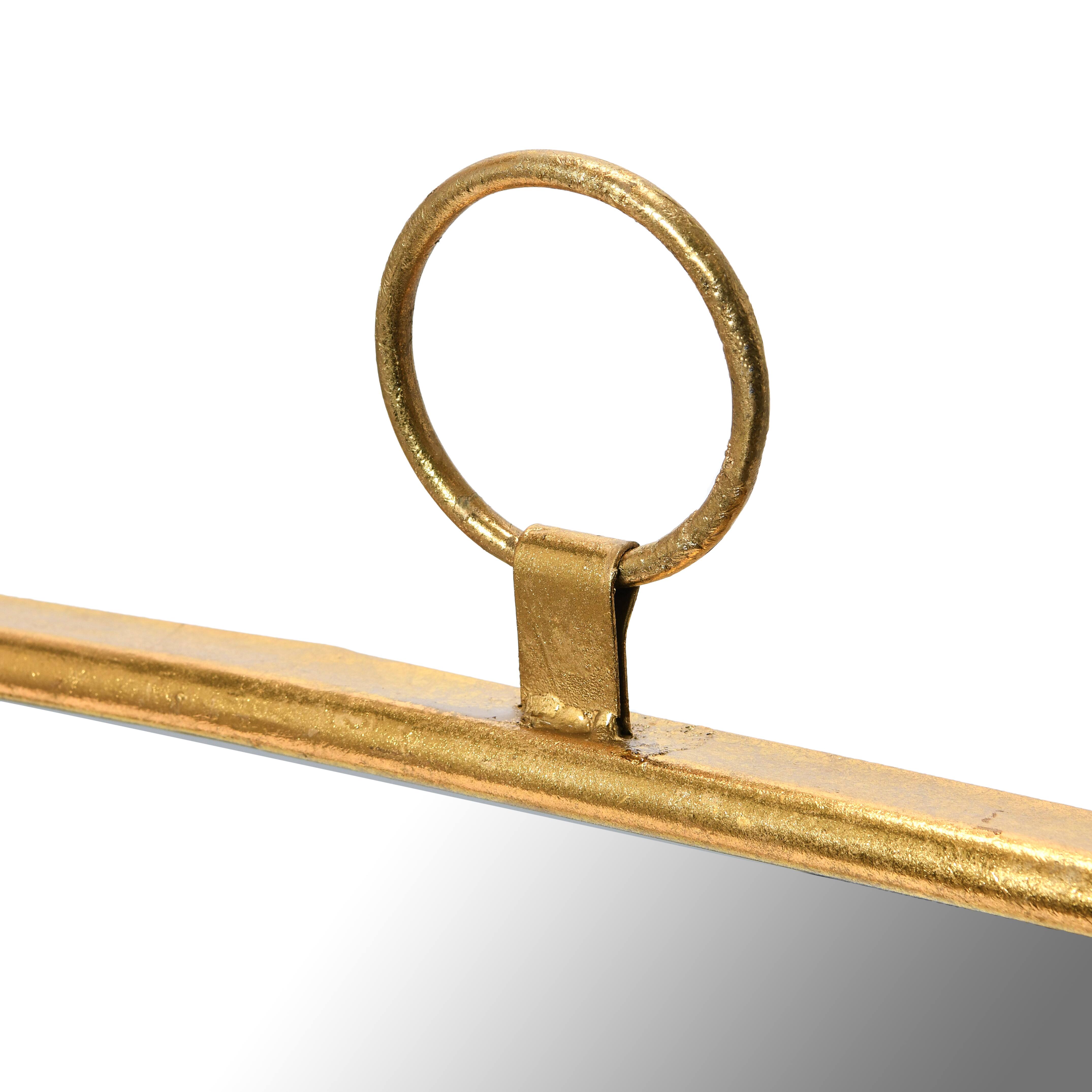 Hello Honey® Gold Finish Rounded Edge Square Metal Framed Wall Mirror