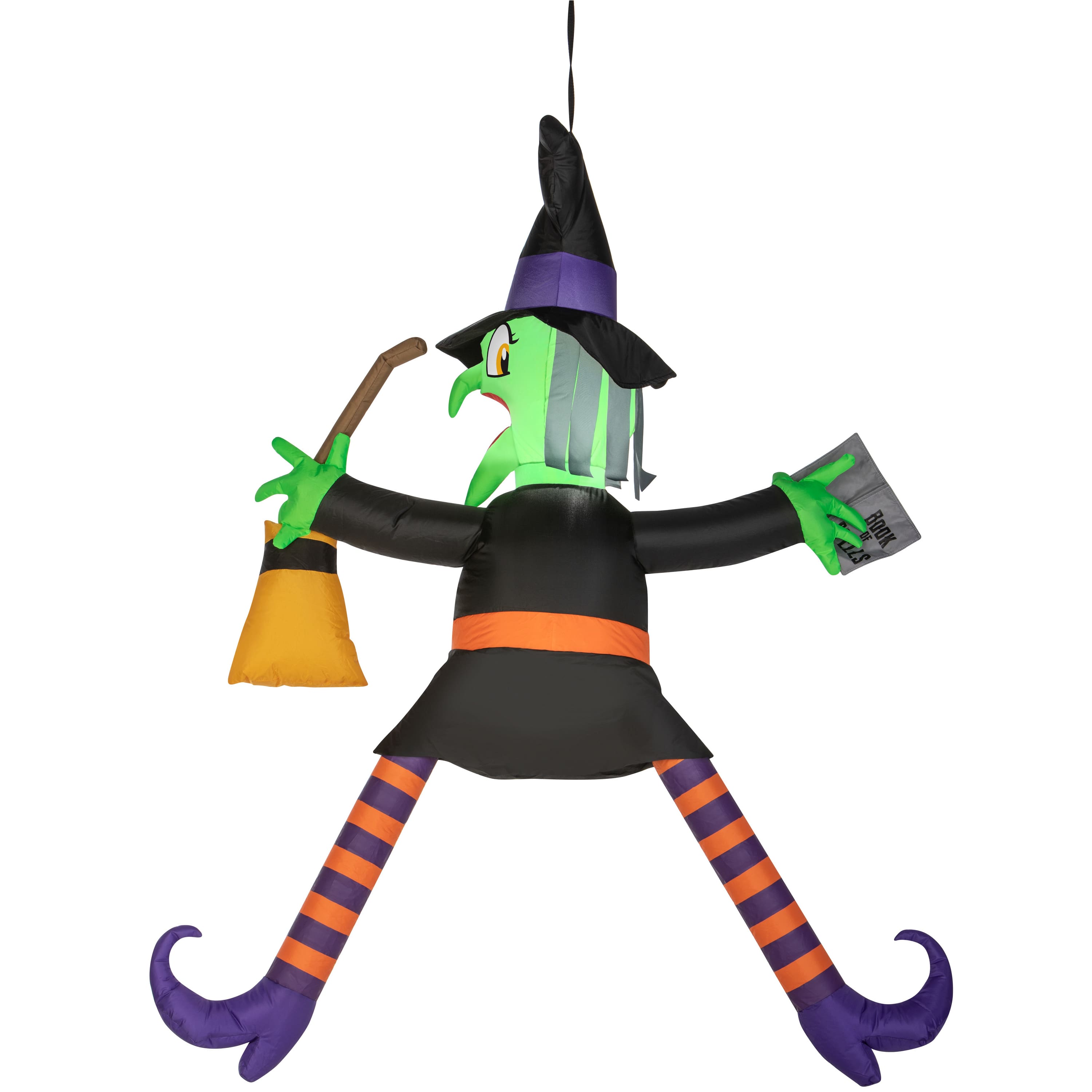 5ft. Airblown&#xAE; Inflatable Halloween Crashing Witch with Spell Book