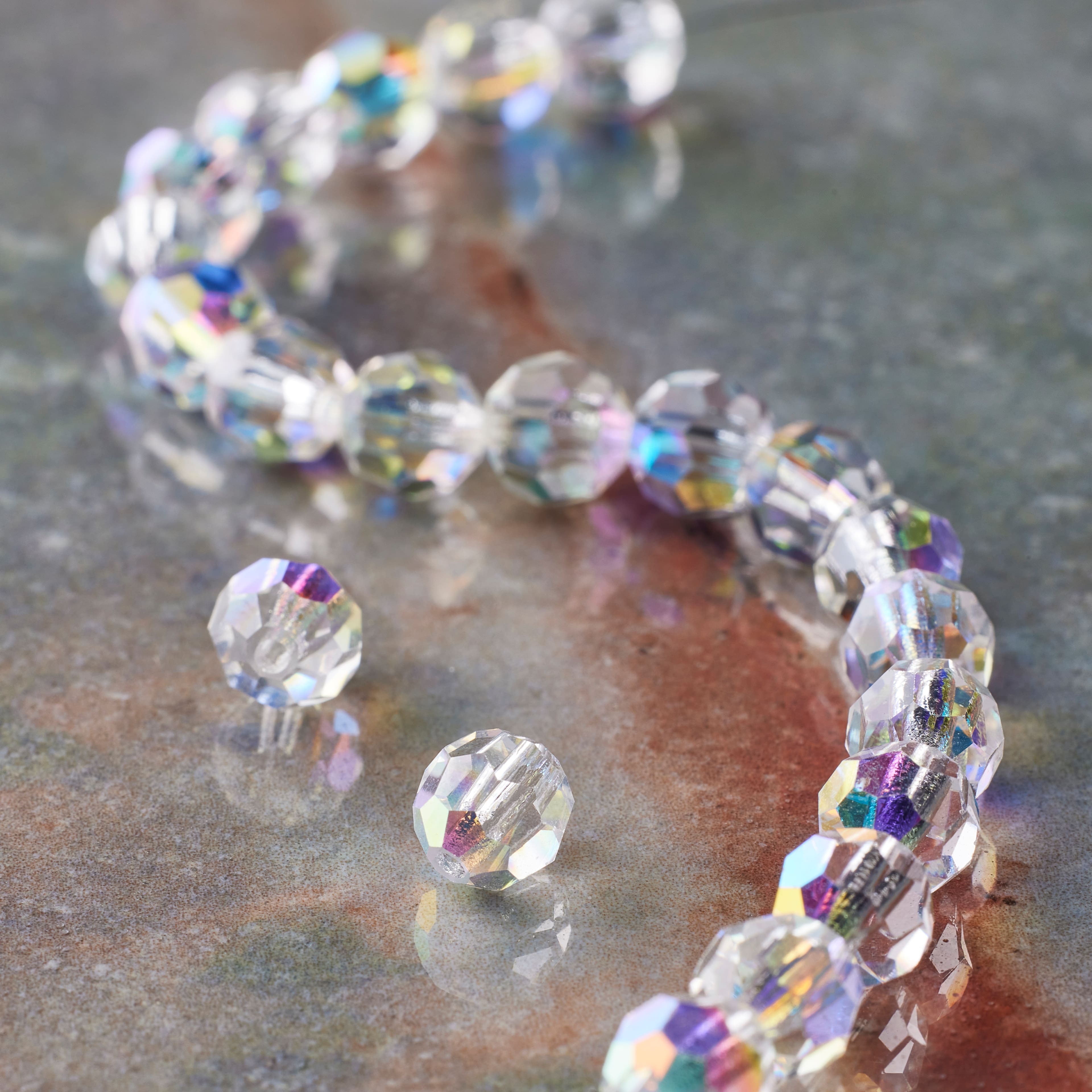 12 Pack: Preciosa Glass Crystal Round Beads, 6mm by Bead Landing™