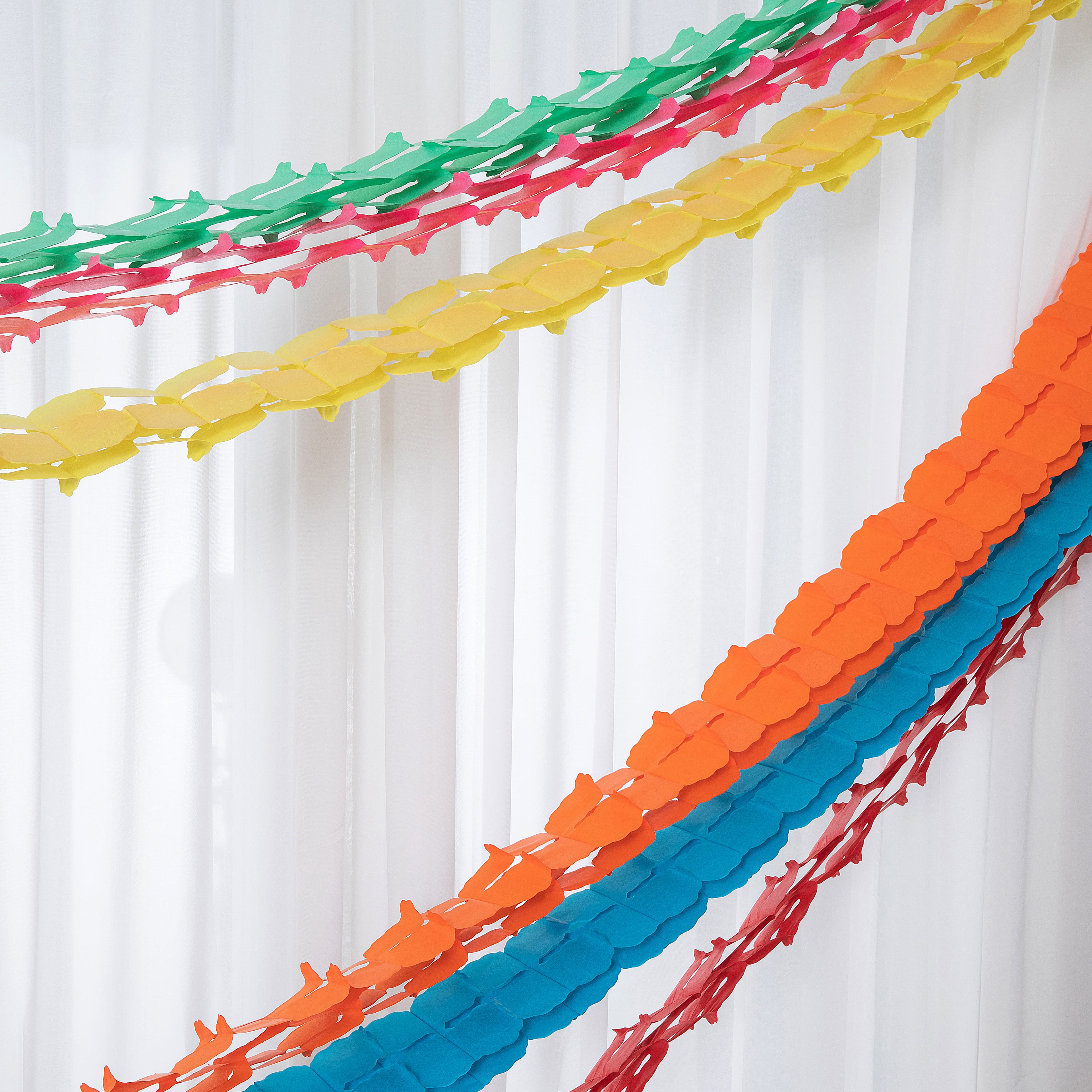12ft. Rainbow Leaf Tissue Paper Garlands by Celebrate It&#x2122;