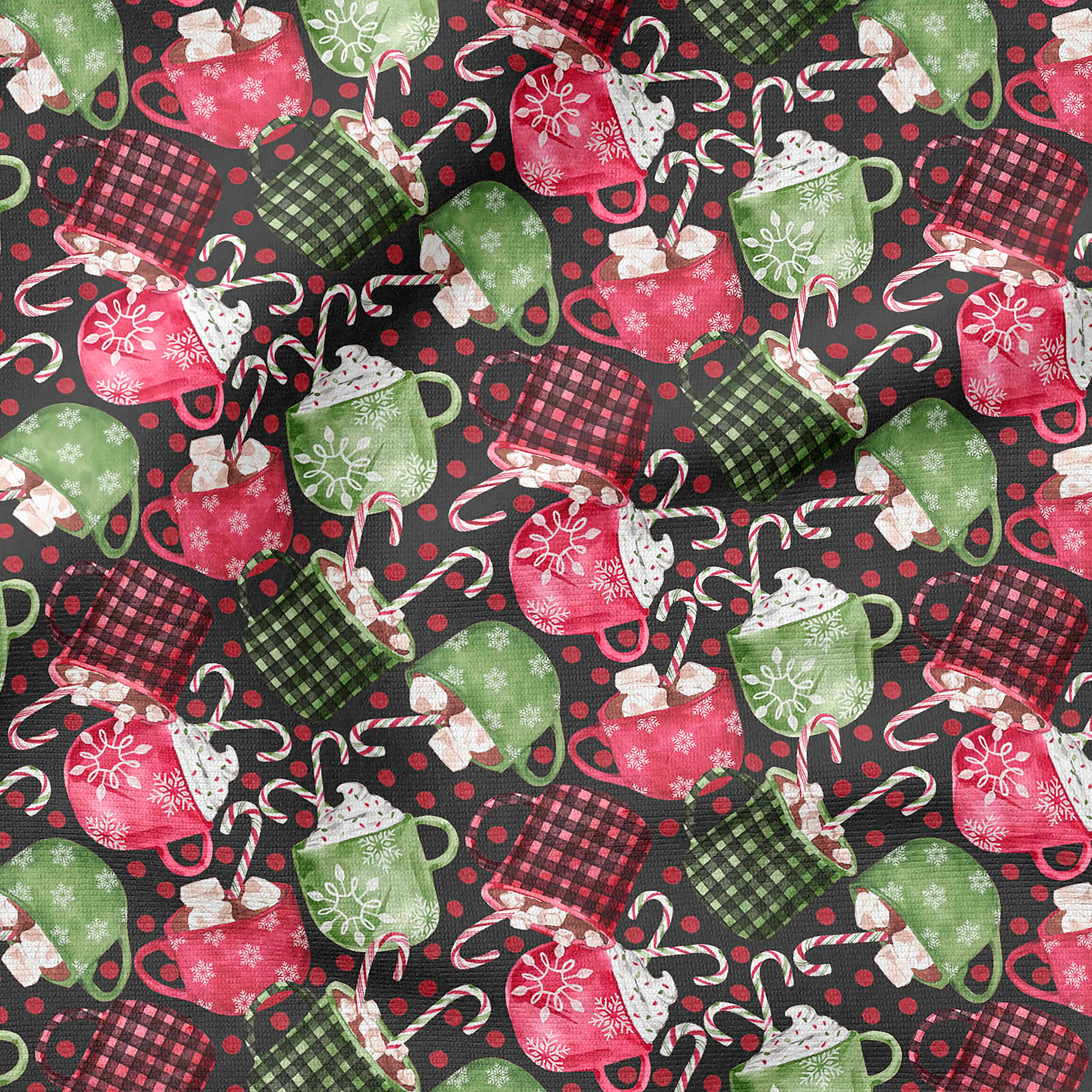 Fabric Editions Cups of Cocoa Cotton Fabric