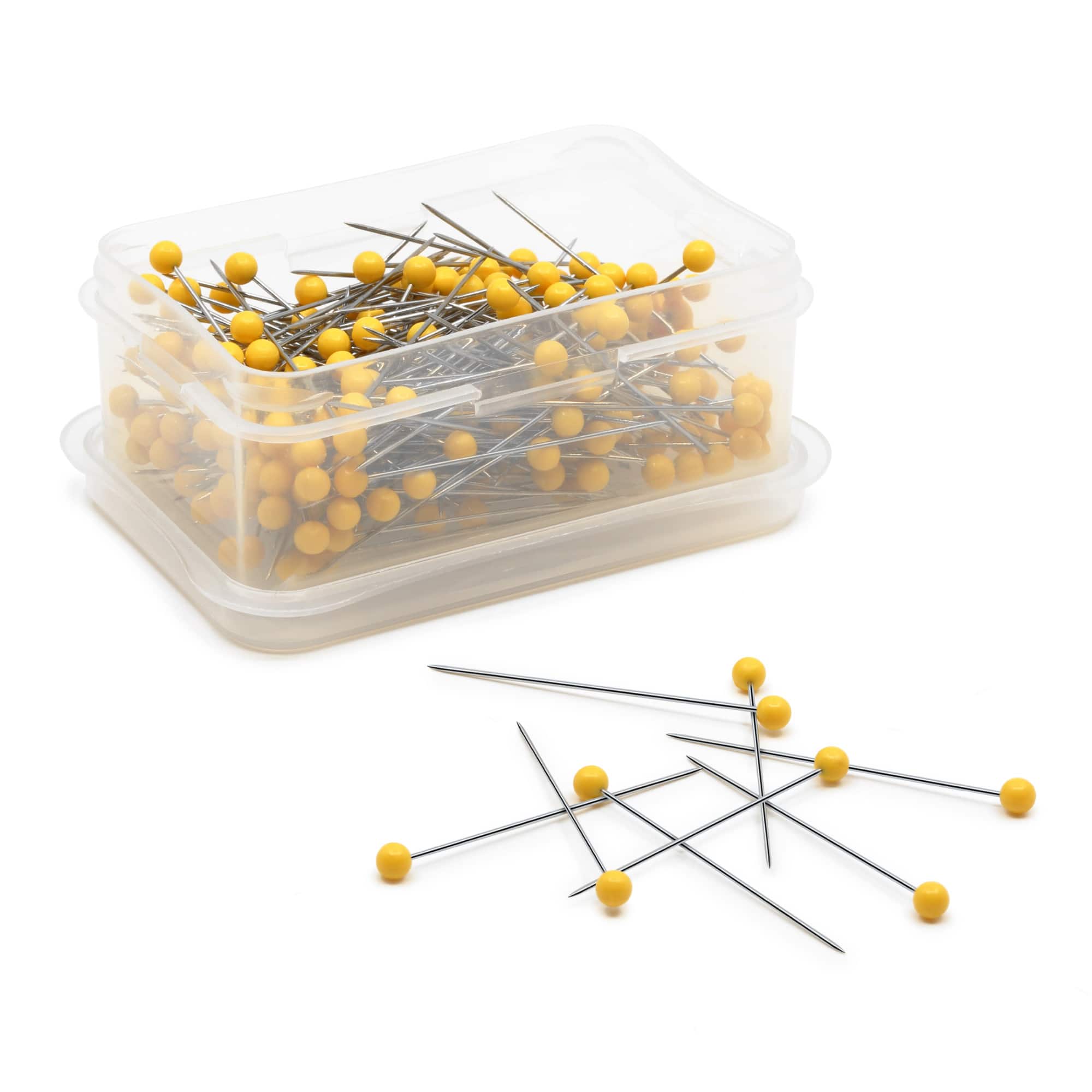 Dritz® 1.75" Extra-Long Yellow Heads Color Nickel-Plated Steel Ball Pins, 250ct.