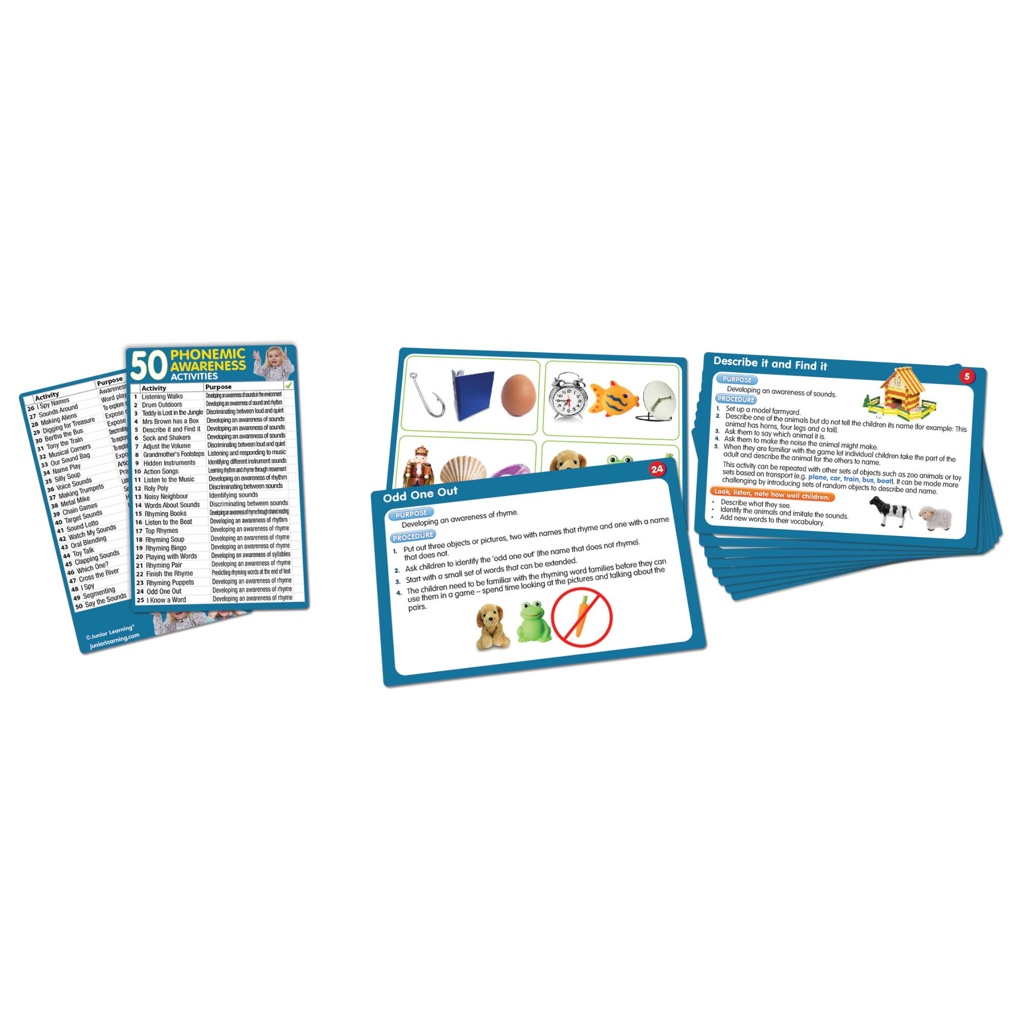 Junior Learning&#xAE; 50 Phonemic Awareness Activities