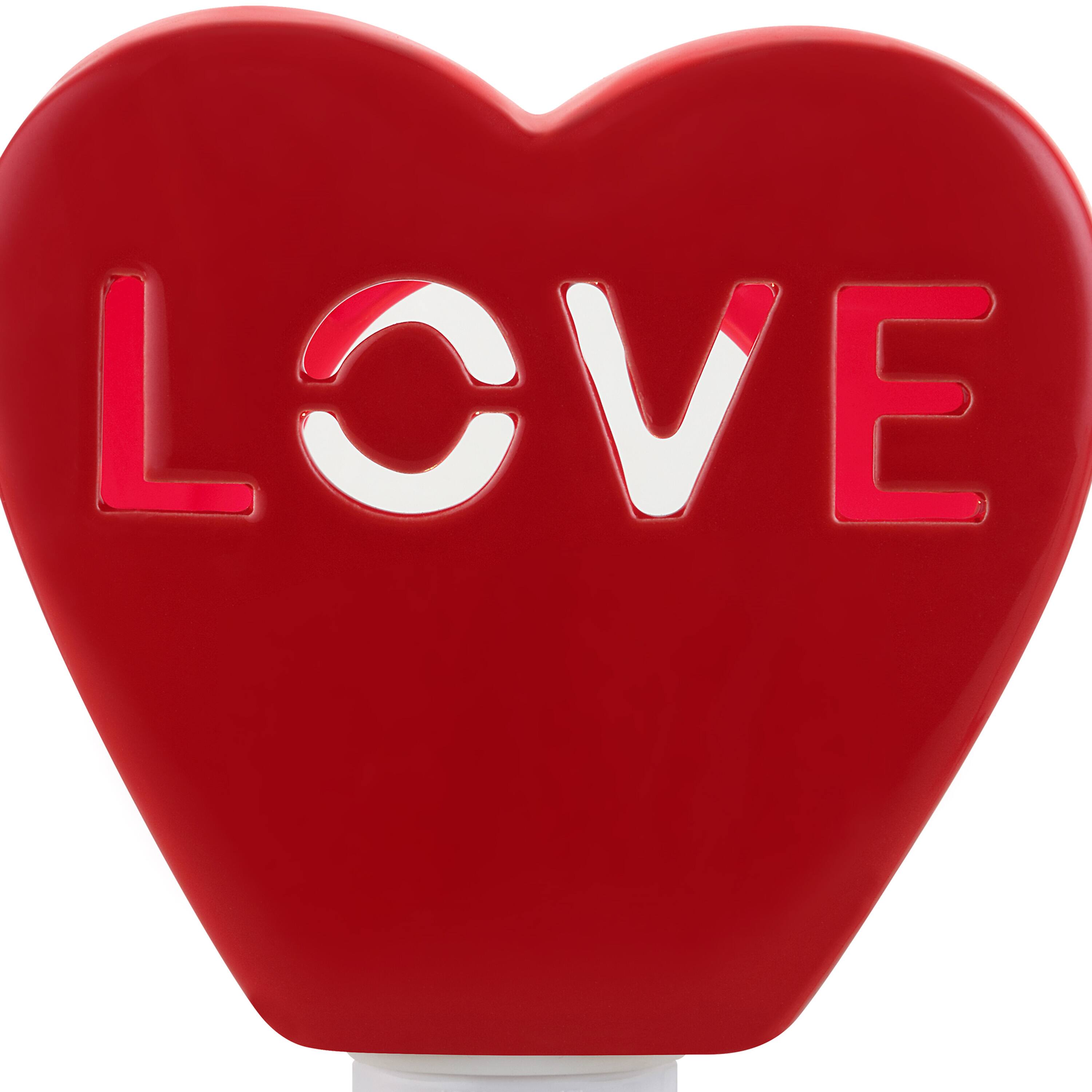 Miss Valentine Red Ceramic Candy Heart Love Nightlight