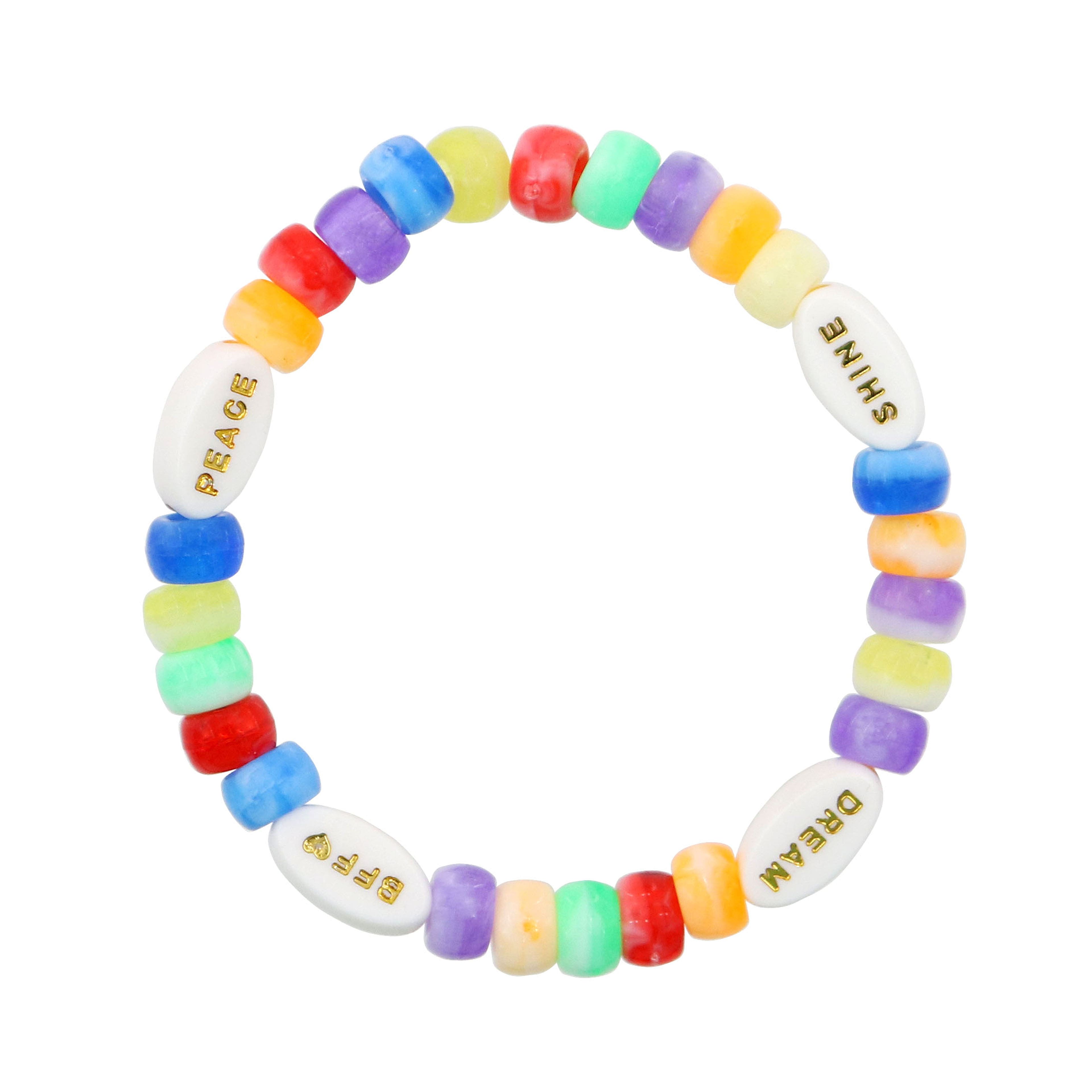 12 Packs: 180 ct. (2,160 total) 5mm x 8mm Tie Dye Pony Beads by Creatology™