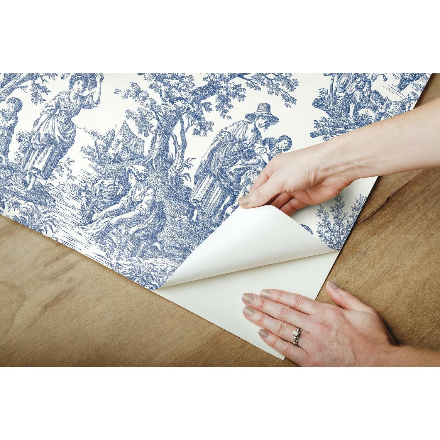 RoomMates Country Life Toile Peel & Stick Wallpaper