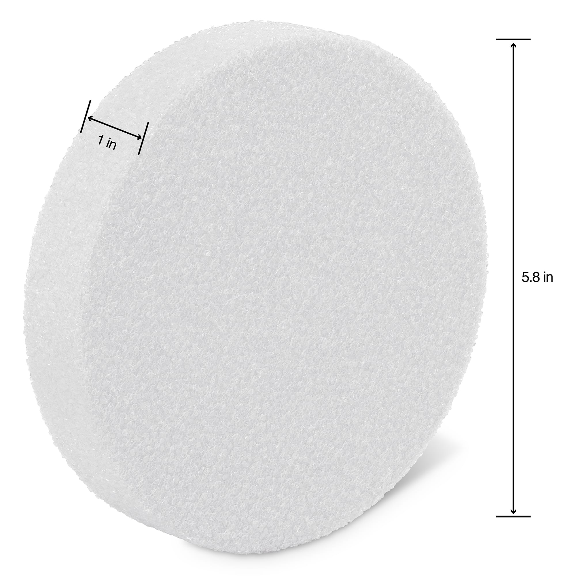Best Deal for LA Crafts 12 Piece White Round Styrofoam Craft Discs for