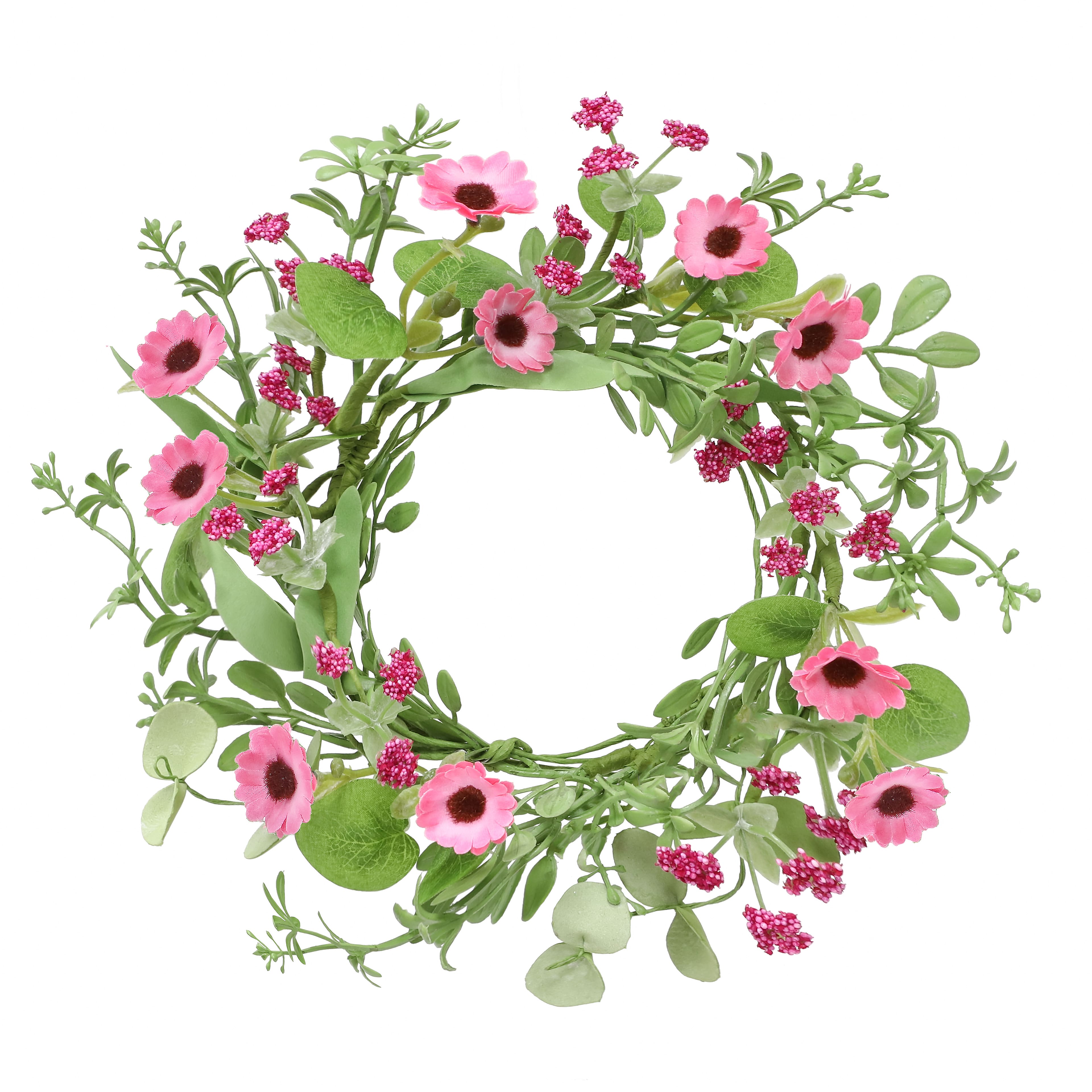 5ft. Pink Daisy & Berry Coiled Garland by Ashland®