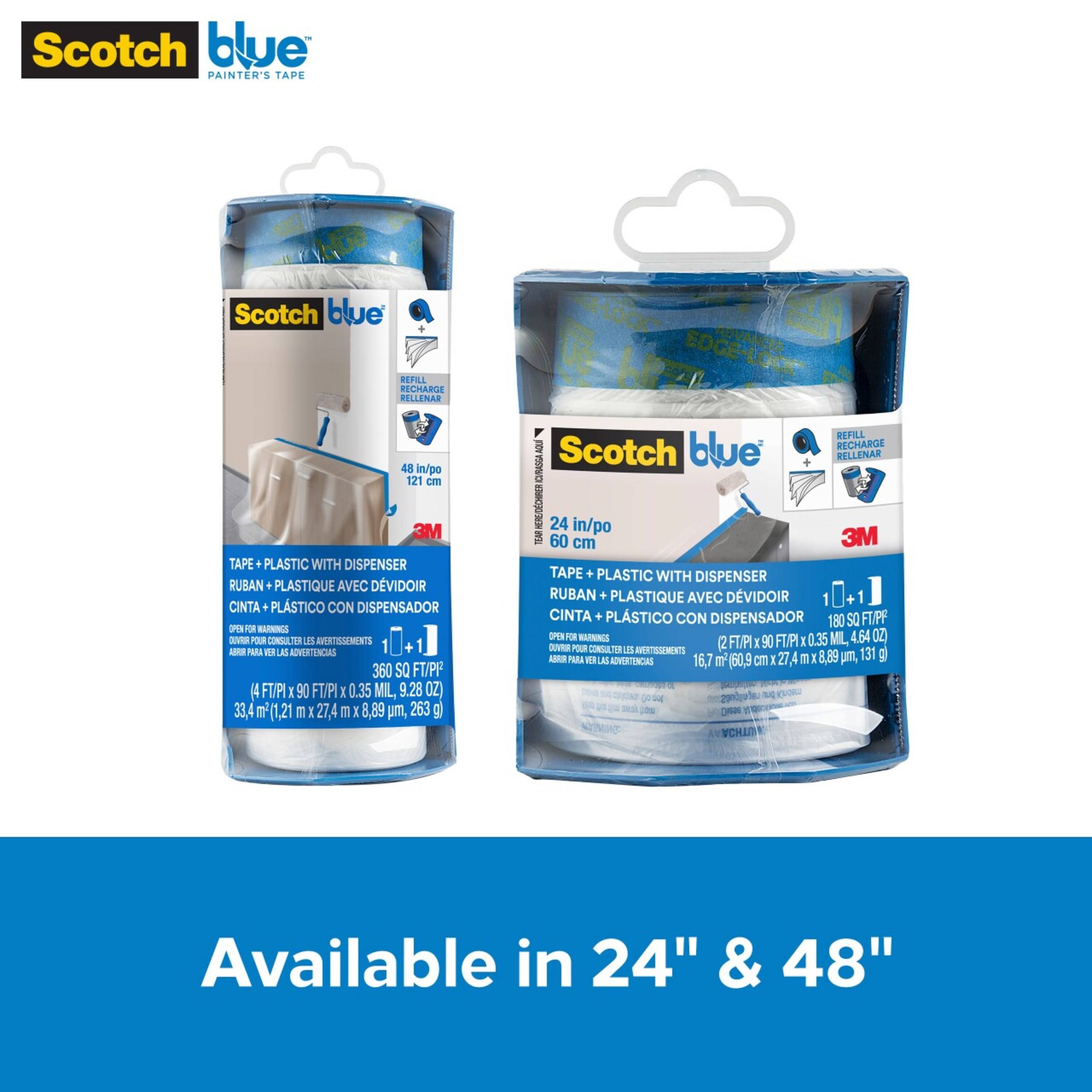 ScotchBlue&#x2122; 48&#x22; x 90ft. Painter&#x27;s Tape &#x26; Plastic with Dispenser