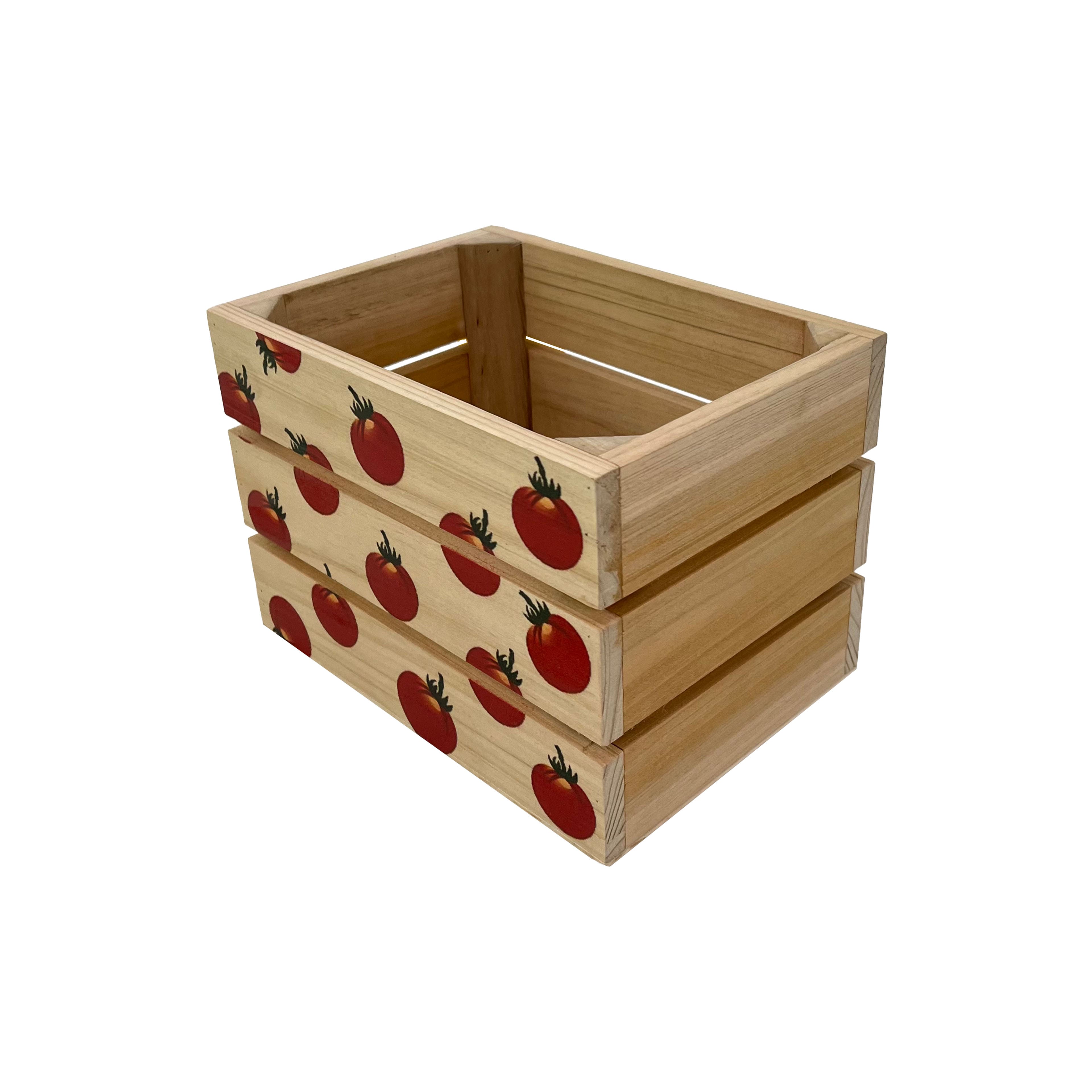 Small Tomato Wooden Crate by Ashland&#xAE;