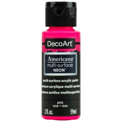 DecoArt Americana, Multi-Surface Neon Acrylic Paint, 2 fl oz, 3-Pack –  Fararti